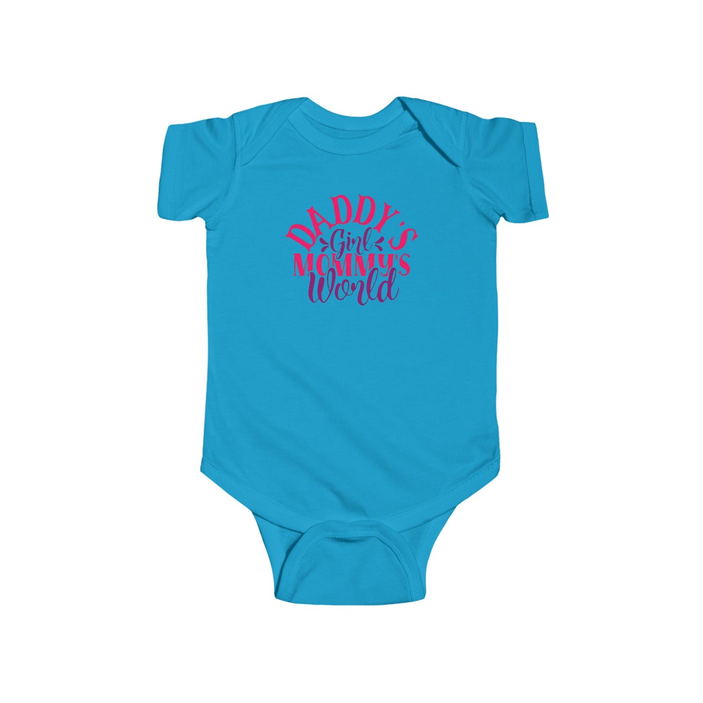 DADDY'S Girl MOMMY'S World Baby Onesie | Adorable Bodysuit for Girls | Organic Option Available