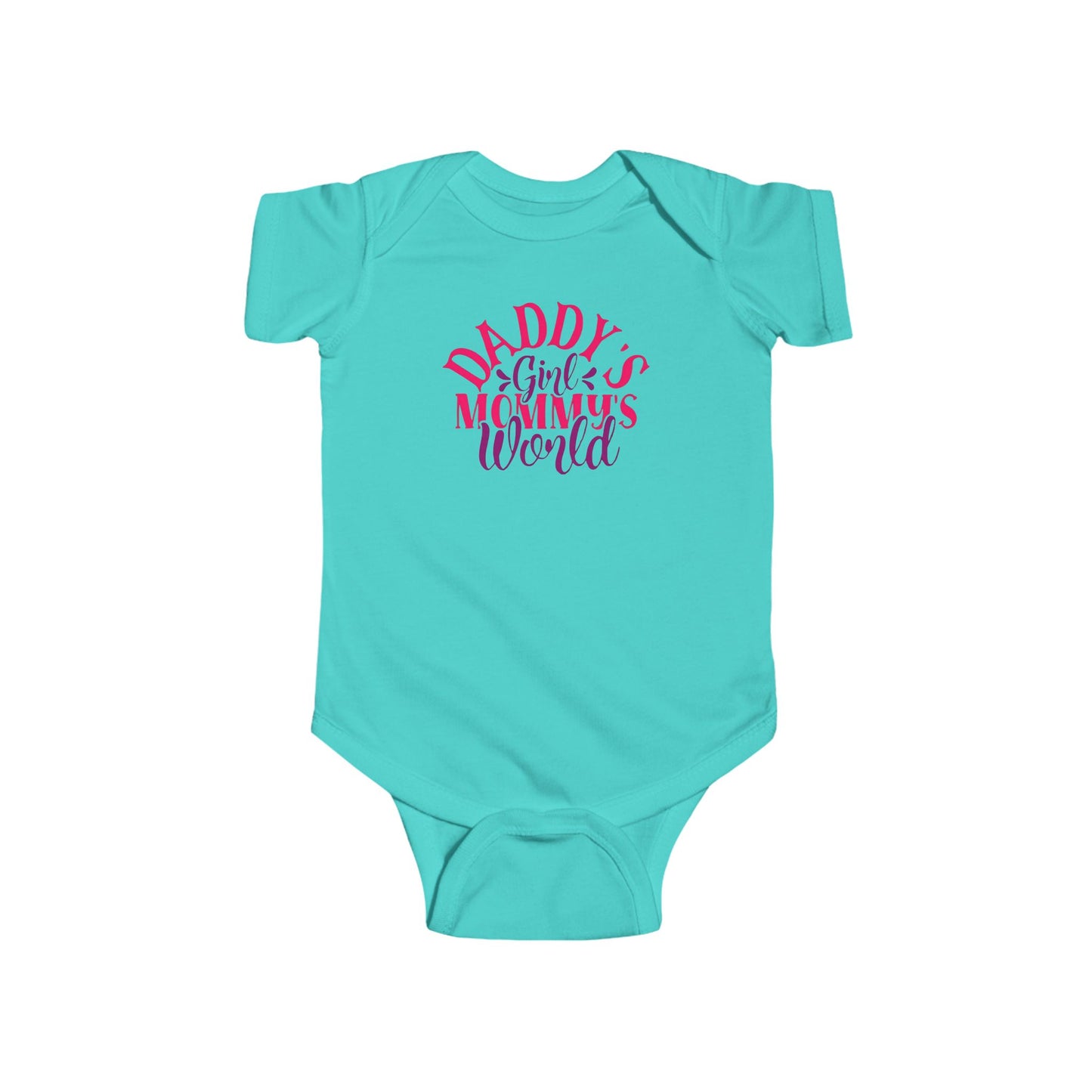 DADDY'S Girl MOMMY'S World Baby Onesie | Adorable Bodysuit for Girls | Organic Option Available