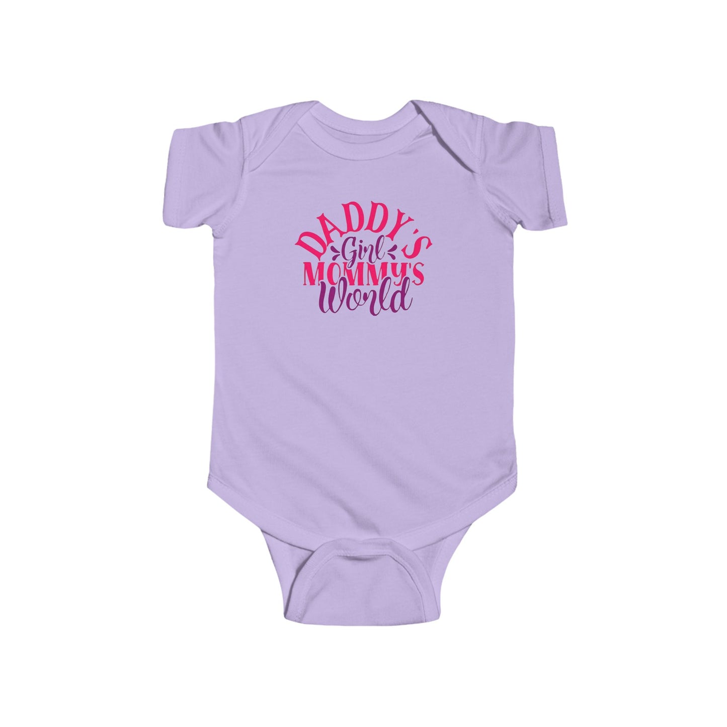DADDY'S Girl MOMMY'S World Baby Onesie | Adorable Bodysuit for Girls | Organic Option Available