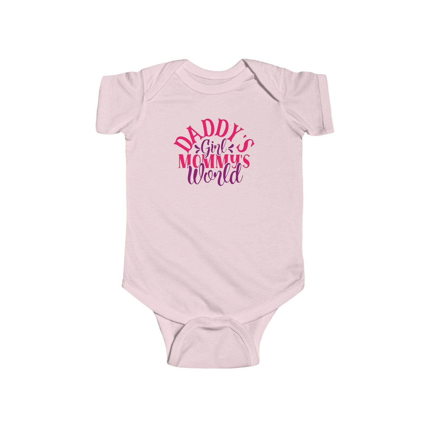 DADDY'S Girl MOMMY'S World Baby Onesie | Adorable Bodysuit for Girls | Organic Option Available