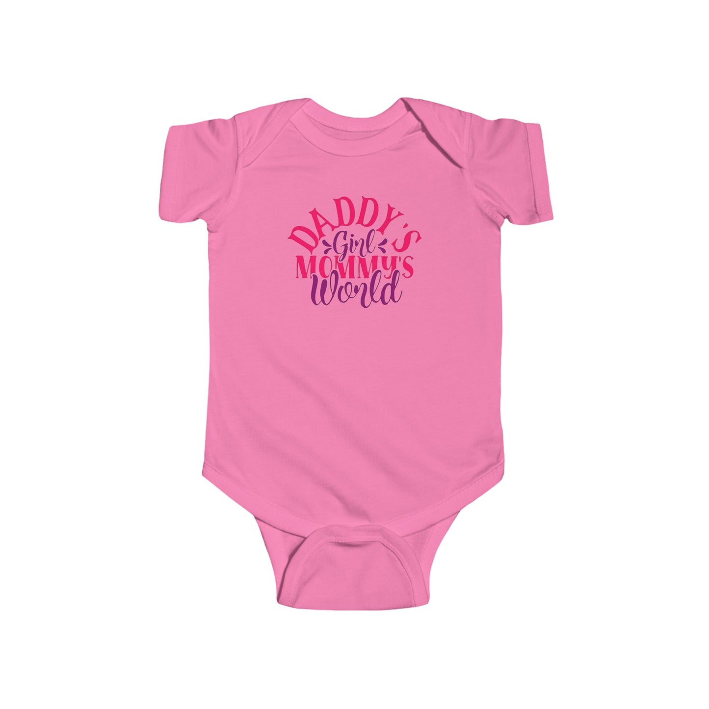 DADDY'S Girl MOMMY'S World Baby Onesie | Adorable Bodysuit for Girls | Organic Option Available