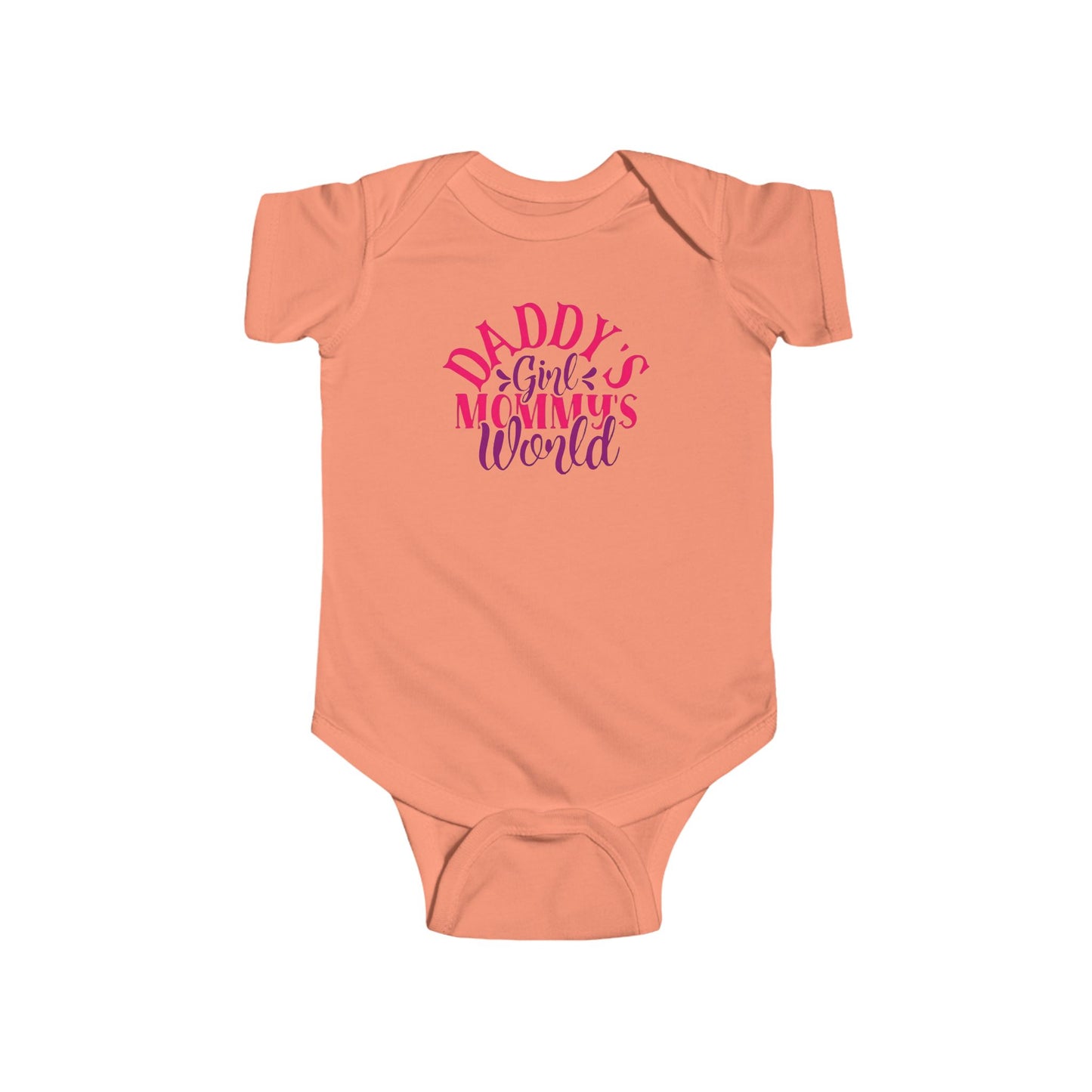 DADDY'S Girl MOMMY'S World Baby Onesie | Adorable Bodysuit for Girls | Organic Option Available