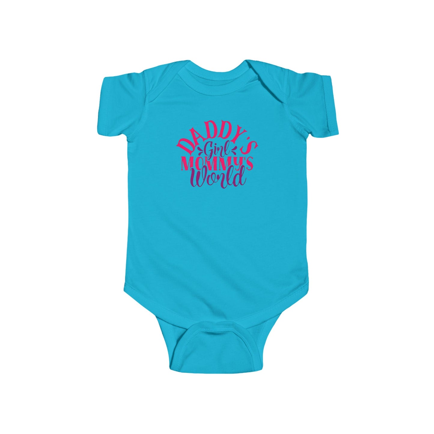 DADDY'S Girl MOMMY'S World Baby Onesie | Adorable Bodysuit for Girls | Organic Option Available