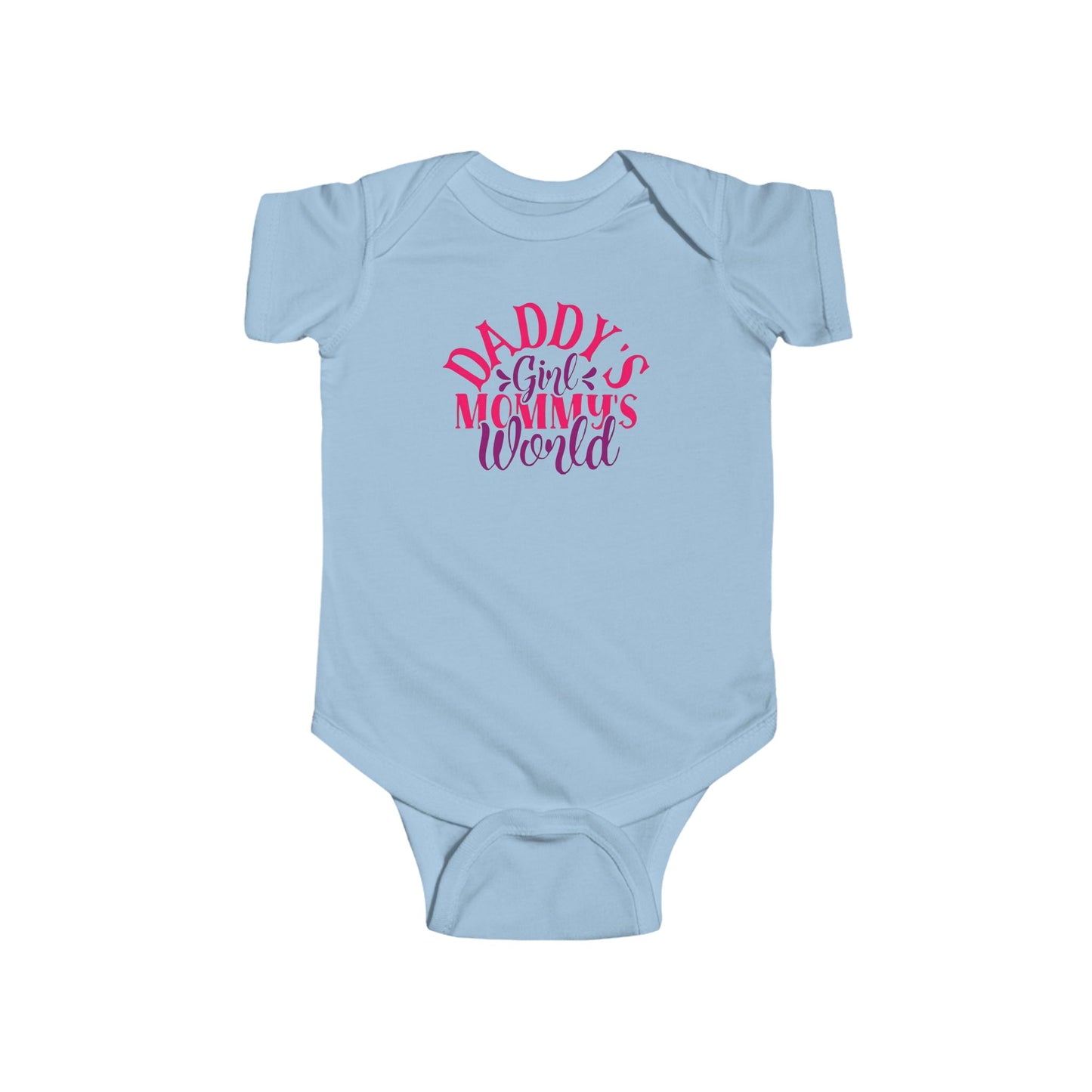 DADDY'S Girl MOMMY'S World Baby Onesie | Adorable Bodysuit for Girls | Organic Option Available