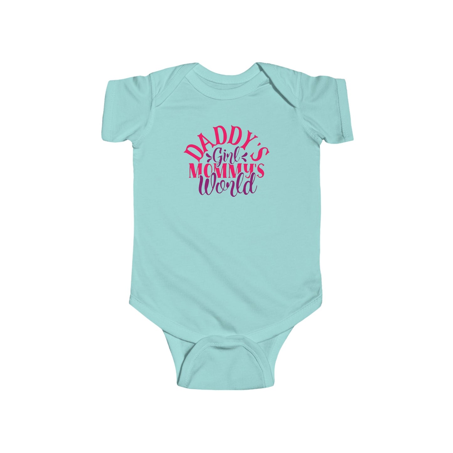 DADDY'S Girl MOMMY'S World Baby Onesie | Adorable Bodysuit for Girls | Organic Option Available