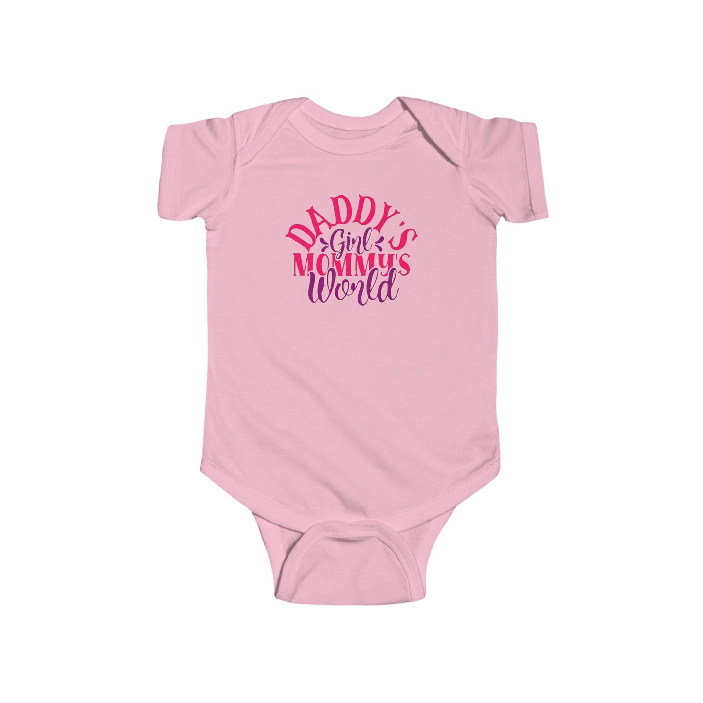 DADDY'S Girl MOMMY'S World Baby Onesie | Adorable Bodysuit for Girls | Organic Option Available