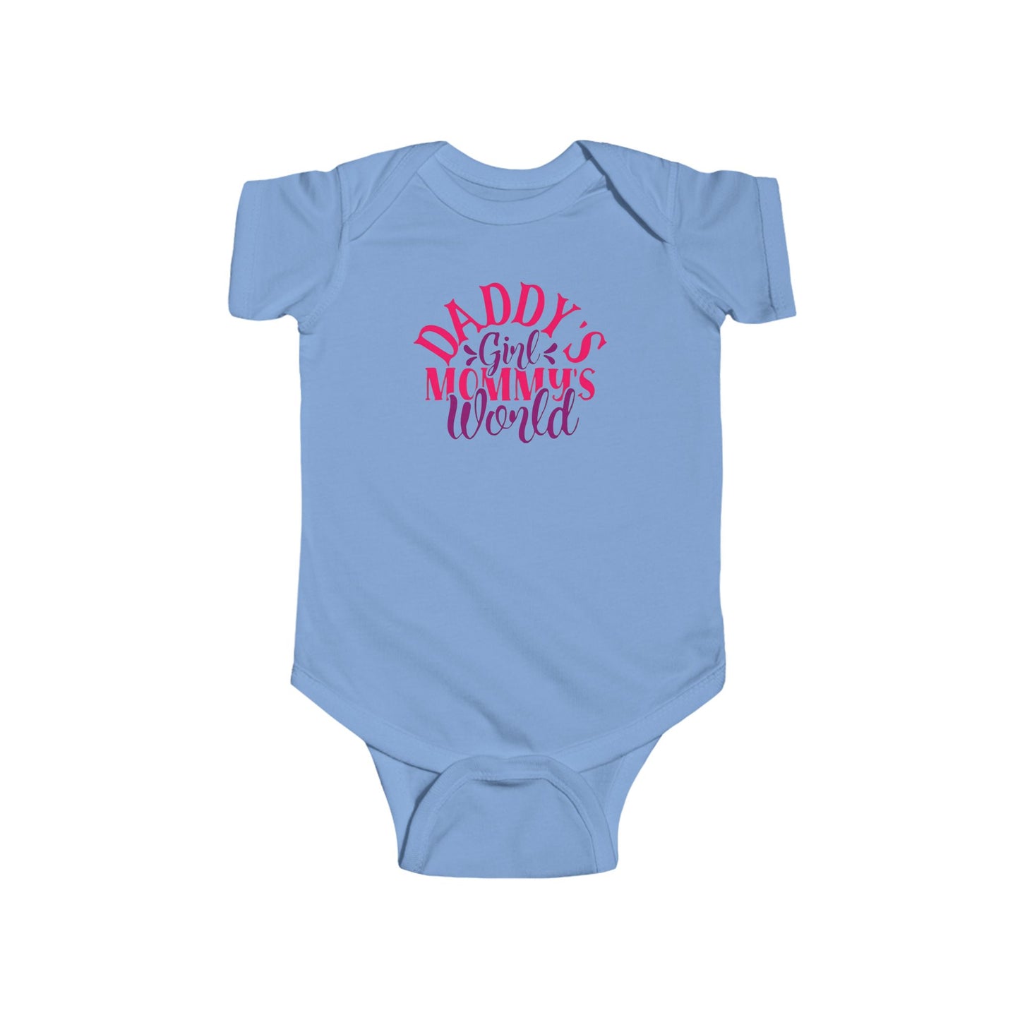 DADDY'S Girl MOMMY'S World Baby Onesie | Adorable Bodysuit for Girls | Organic Option Available