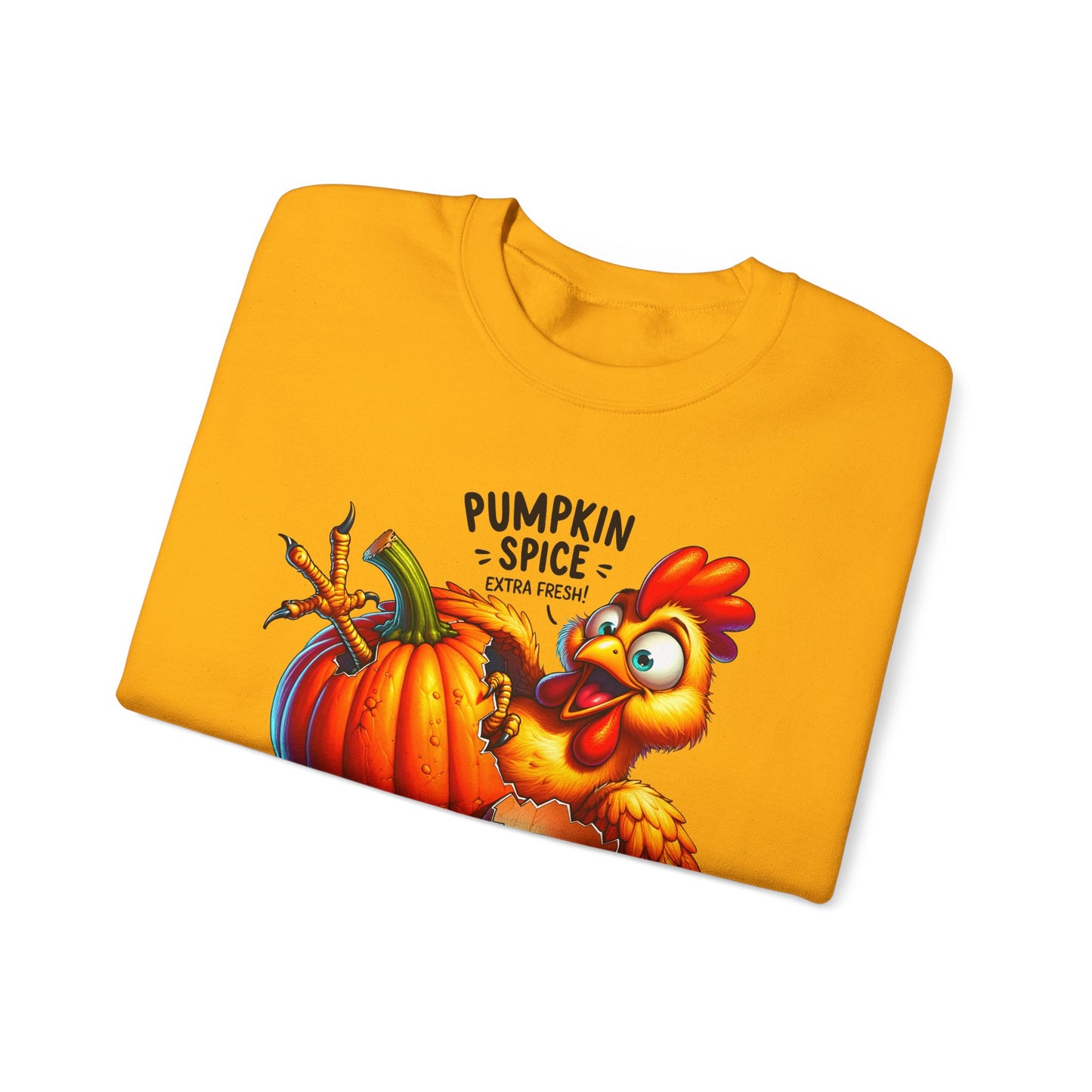 🎃🐔 Pumpkin Spice Chicken Sweatshirt – Funny Fall Extra Fresh Design 🍂