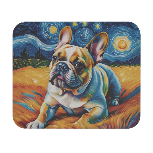 🐾 Bulldog Francés – Adorable alfombrilla de ratón con temática de perro