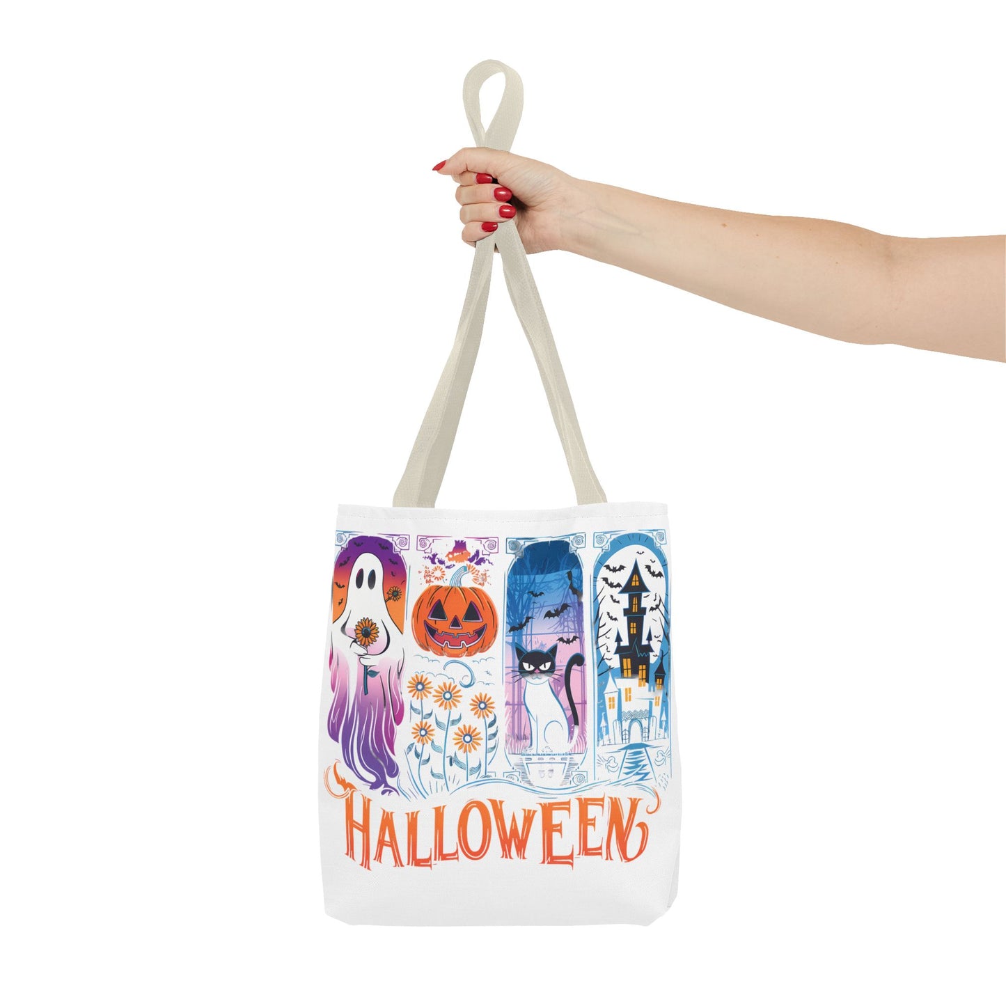 🎃 Haunted Halloween Tote Bag – Spooky Style with Autumn Vibes 👻