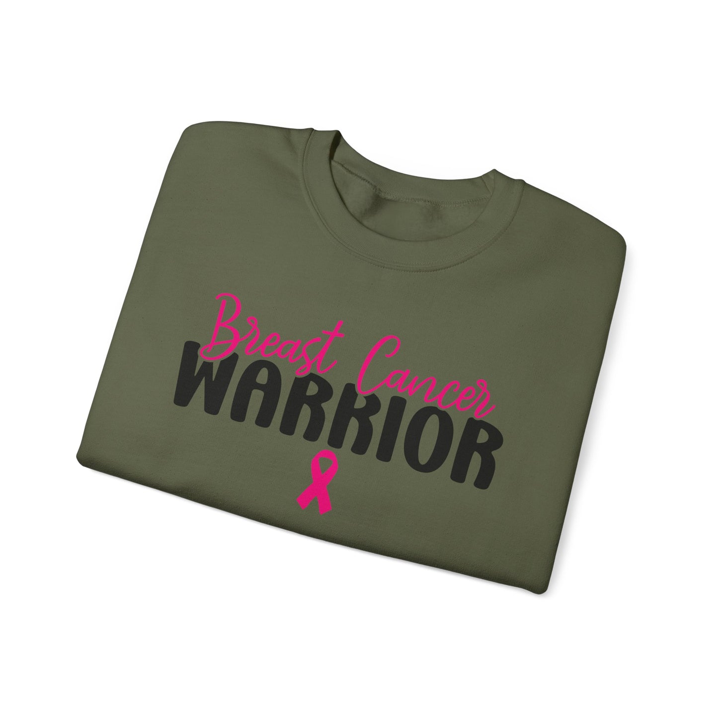 🎀💪 Breast Cancer Warrior Sweatshirt – Survivor Strength & Awareness Crewneck