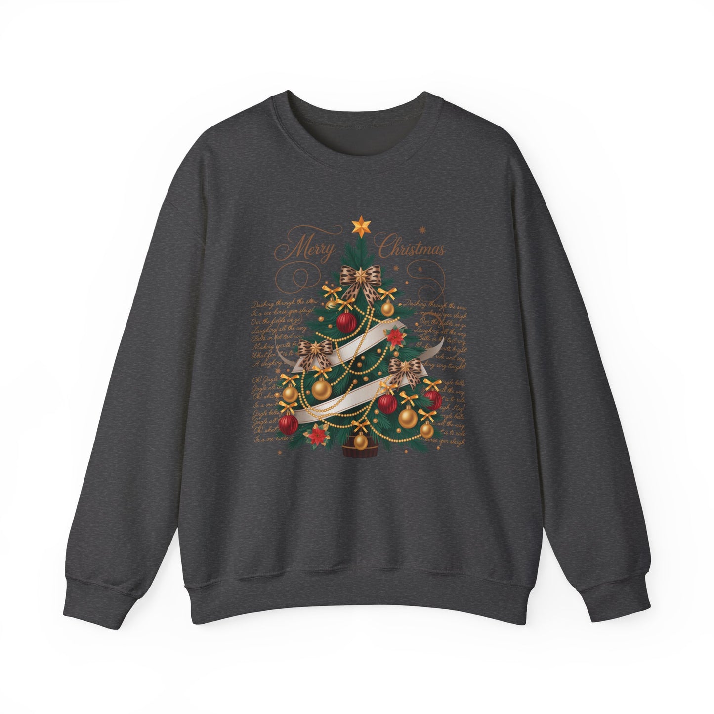 🎄✨ Merry Christmas Tree Sweatshirt – Classic Festive Elegance for 2025 ✨🎅