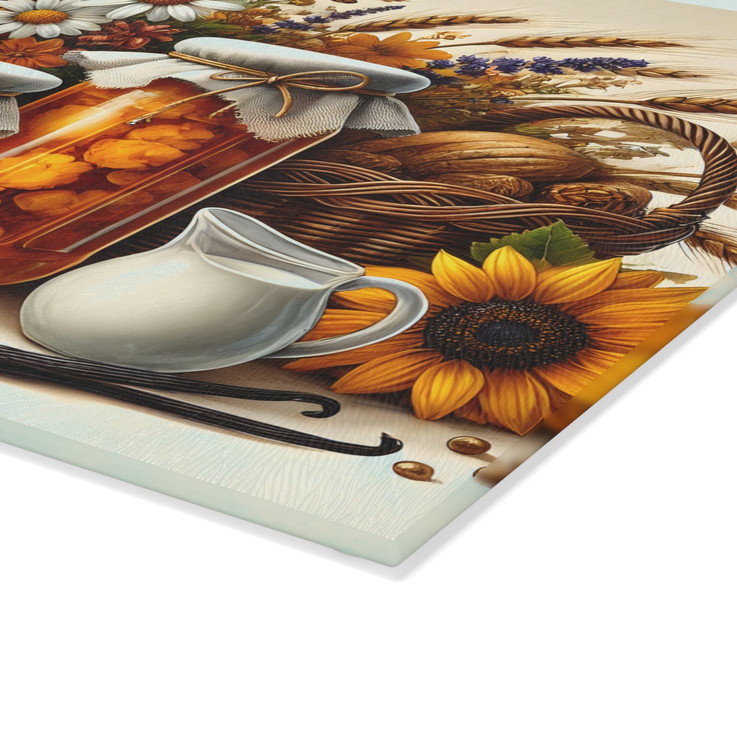 🍞🌻 Country Harvest Cutting Board – Rustic Autumn Charm for Your Kitchen