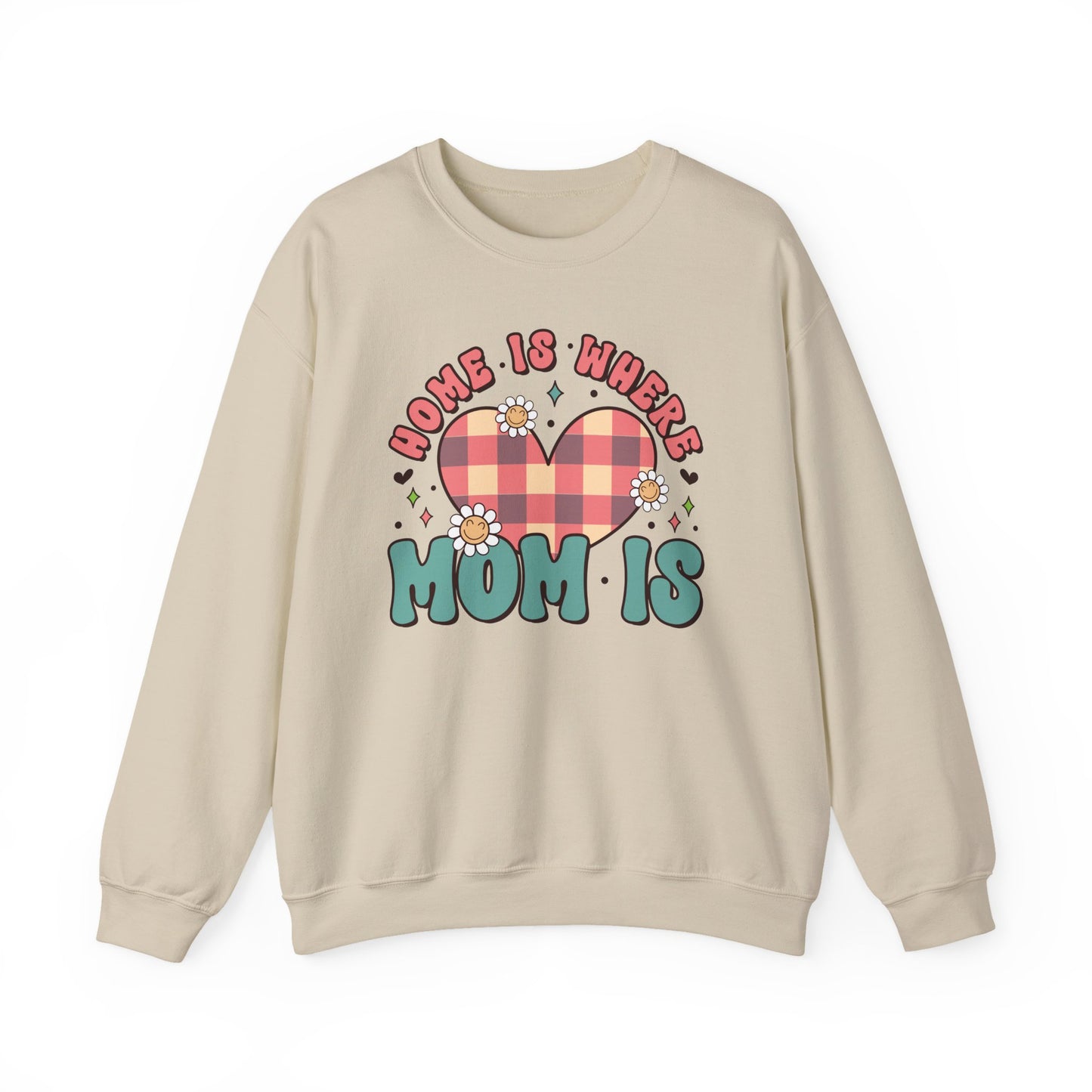 💖🏡 Home Is Where Mom Is Sweatshirt – Cozy Gift for Mothers
