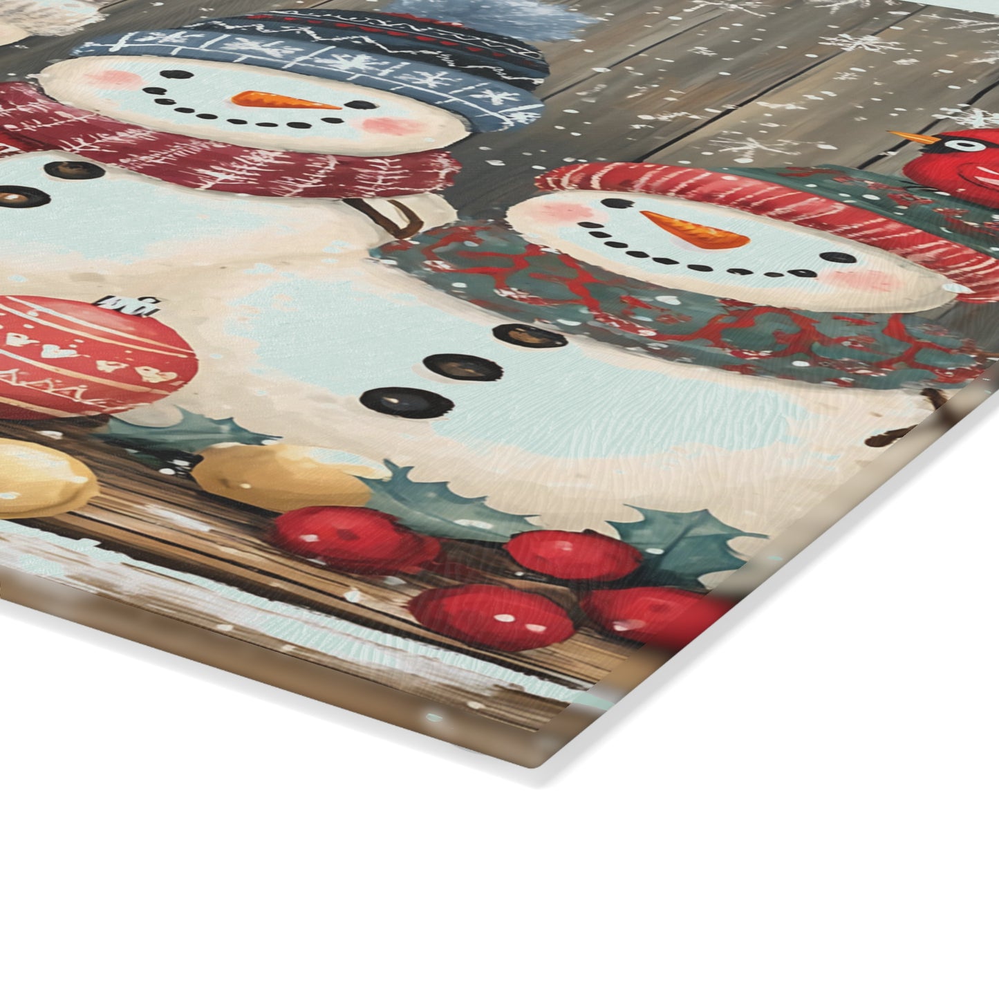 ⛄❄️ Festive Snowmen Cutting Board – Cozy Holiday Charm for Your Kitchen ❄️⛄