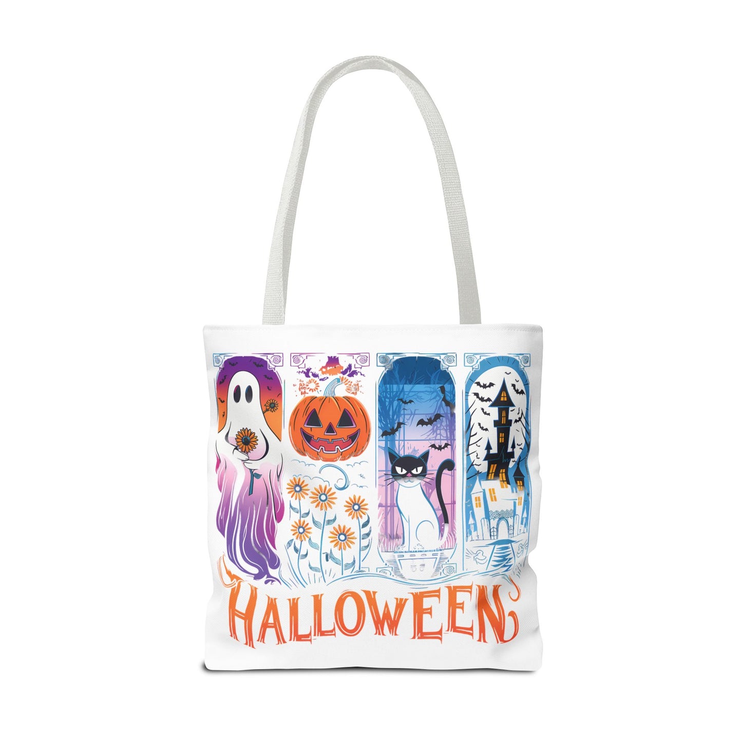 🎃 Haunted Halloween Tote Bag – Spooky Style with Autumn Vibes 👻
