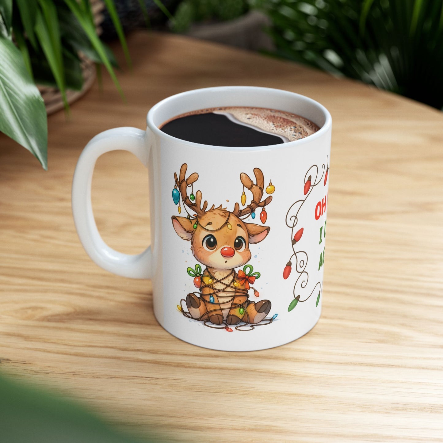 🦌🎄 Oh Deer… I Did It Again Christmas Mug – Cute Reindeer Coffee Cup ✨☕