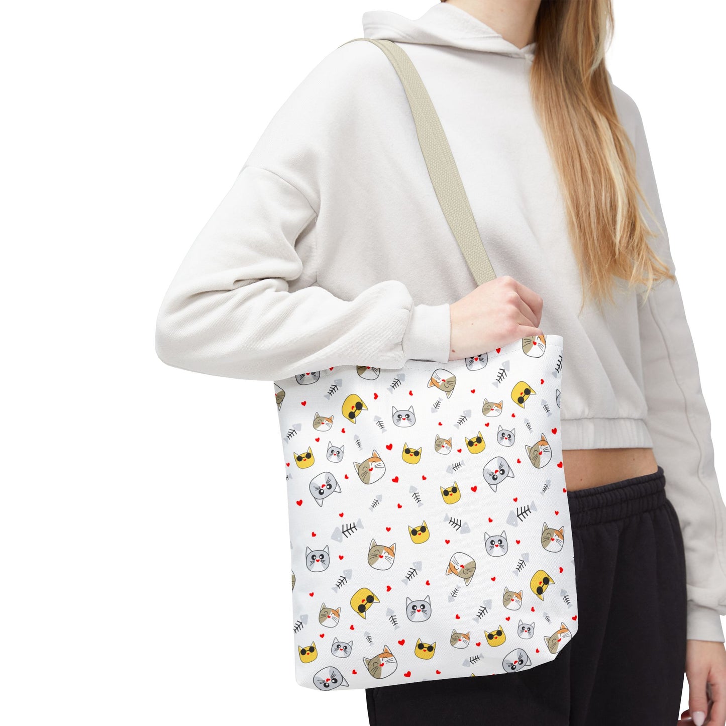 Charming Cat Lover Tote Bag – Durable, Spacious, and Perfect for Shopping, Work, or Everyday Adventures!
