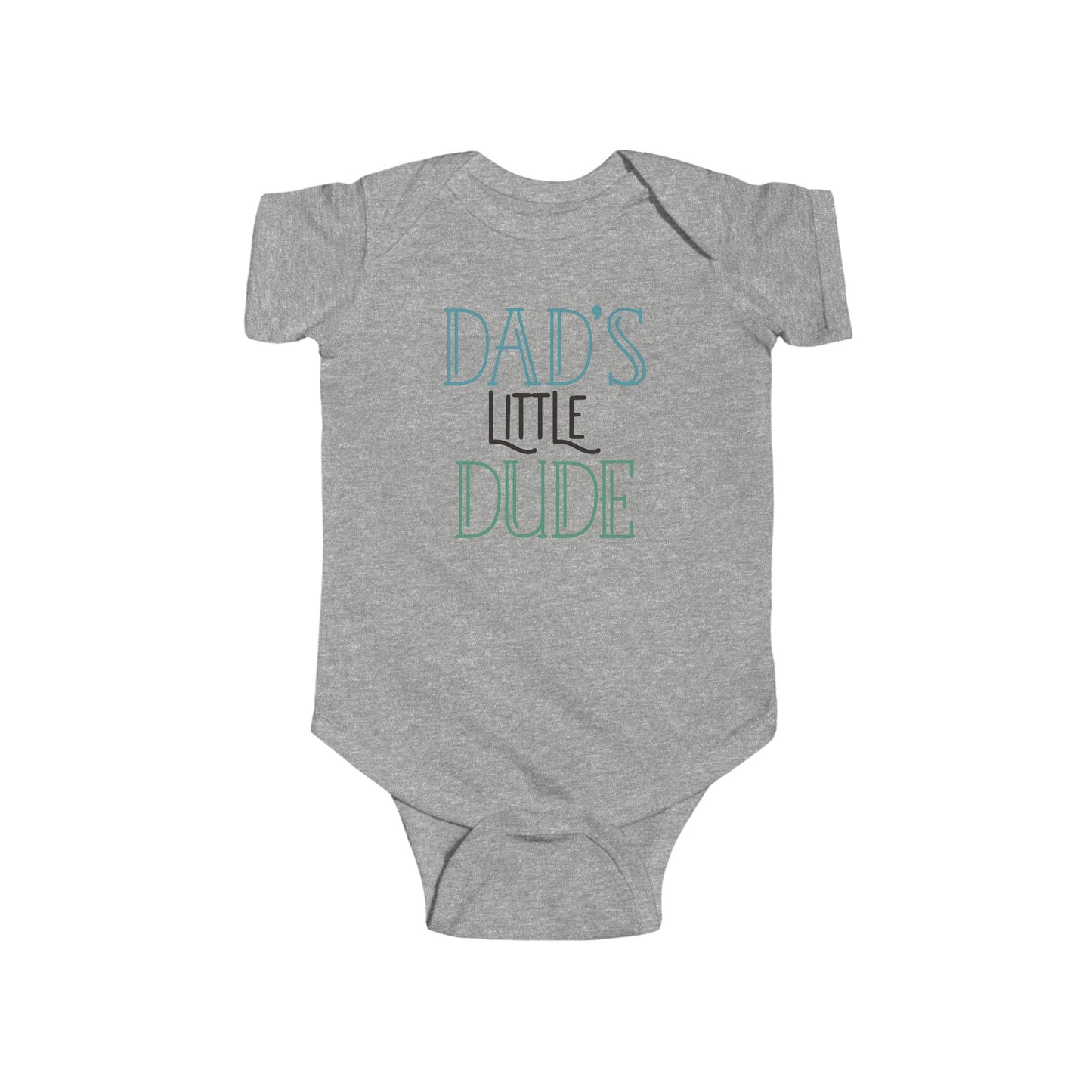 Dad’s Little Dude Baby Onesie – Cool Baby Bodysuit for Boys