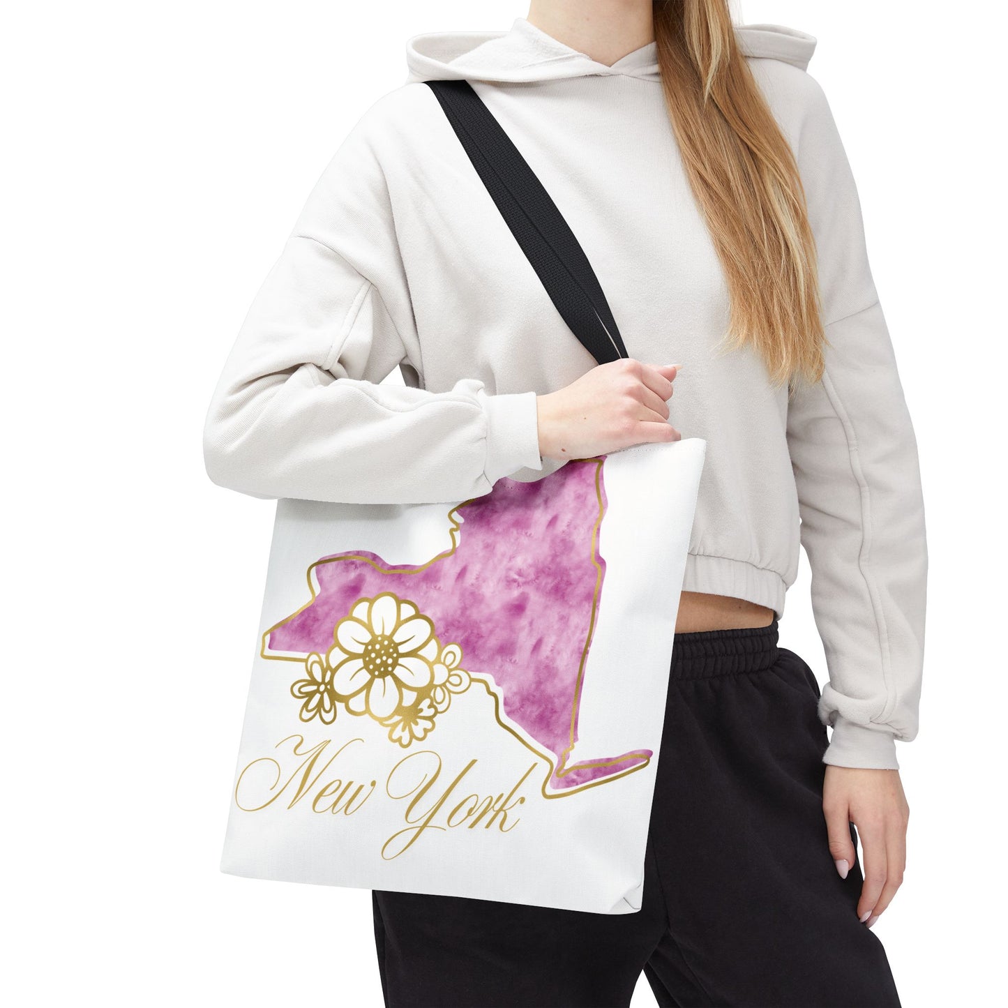 🗽 New York State Floral Tote Bag – Chic, Practical & City Charm 🌸