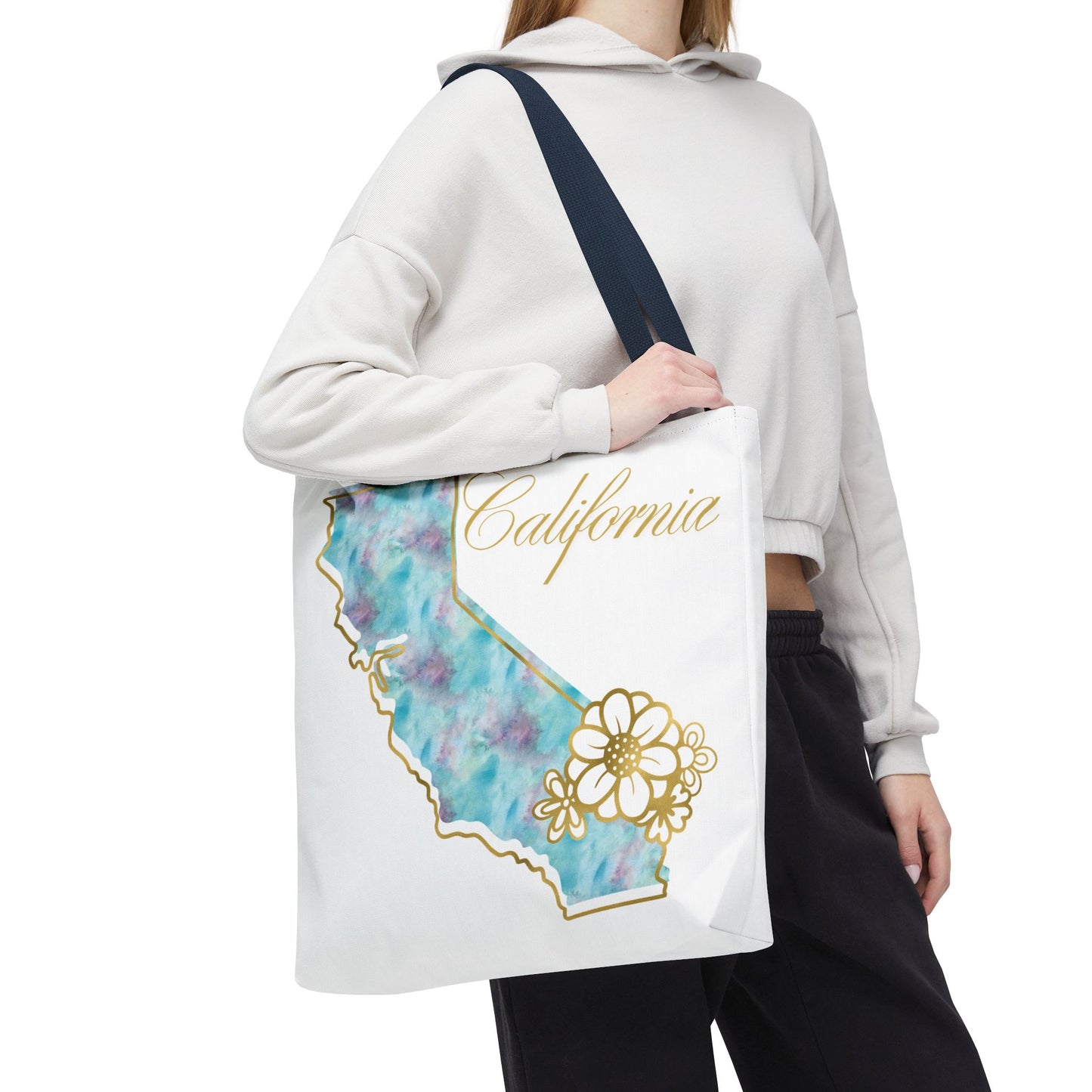 🌸 California State Floral Tote Bag – Elegant, Artistic & Practical 👜