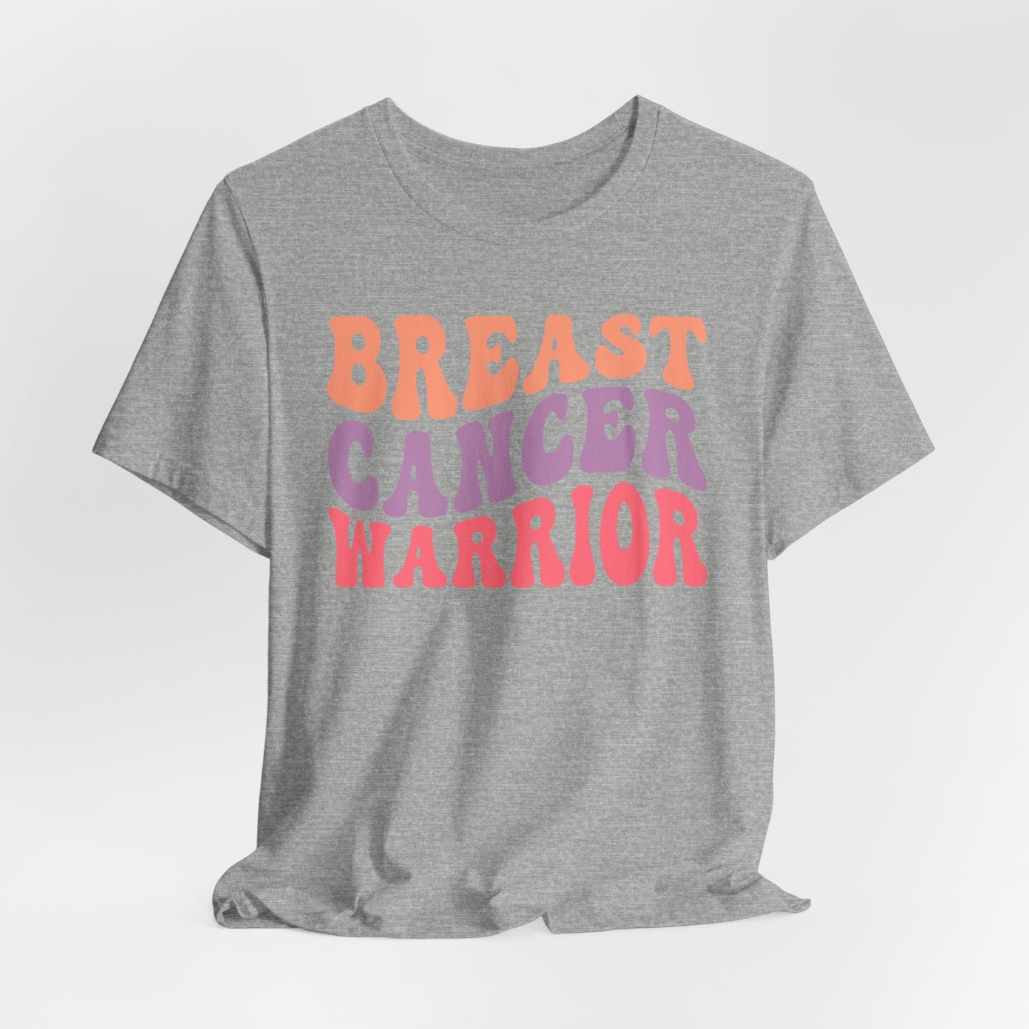 🎗️💪 Breast Cancer Warrior T-Shirt – Bold Retro Awareness Tee for Strength & Support 🌸