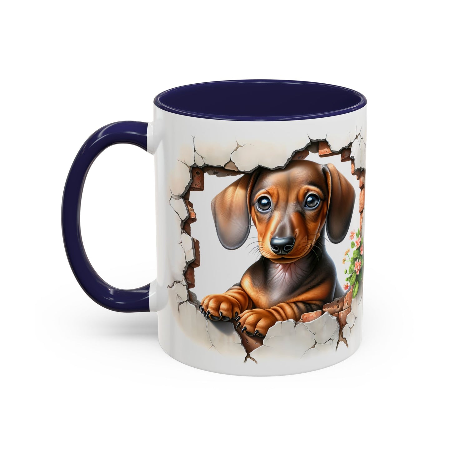 🐾🌭 Dachshund Puppy Accent Mug – Adorable Doxie Coffee Cup ☕❤️
