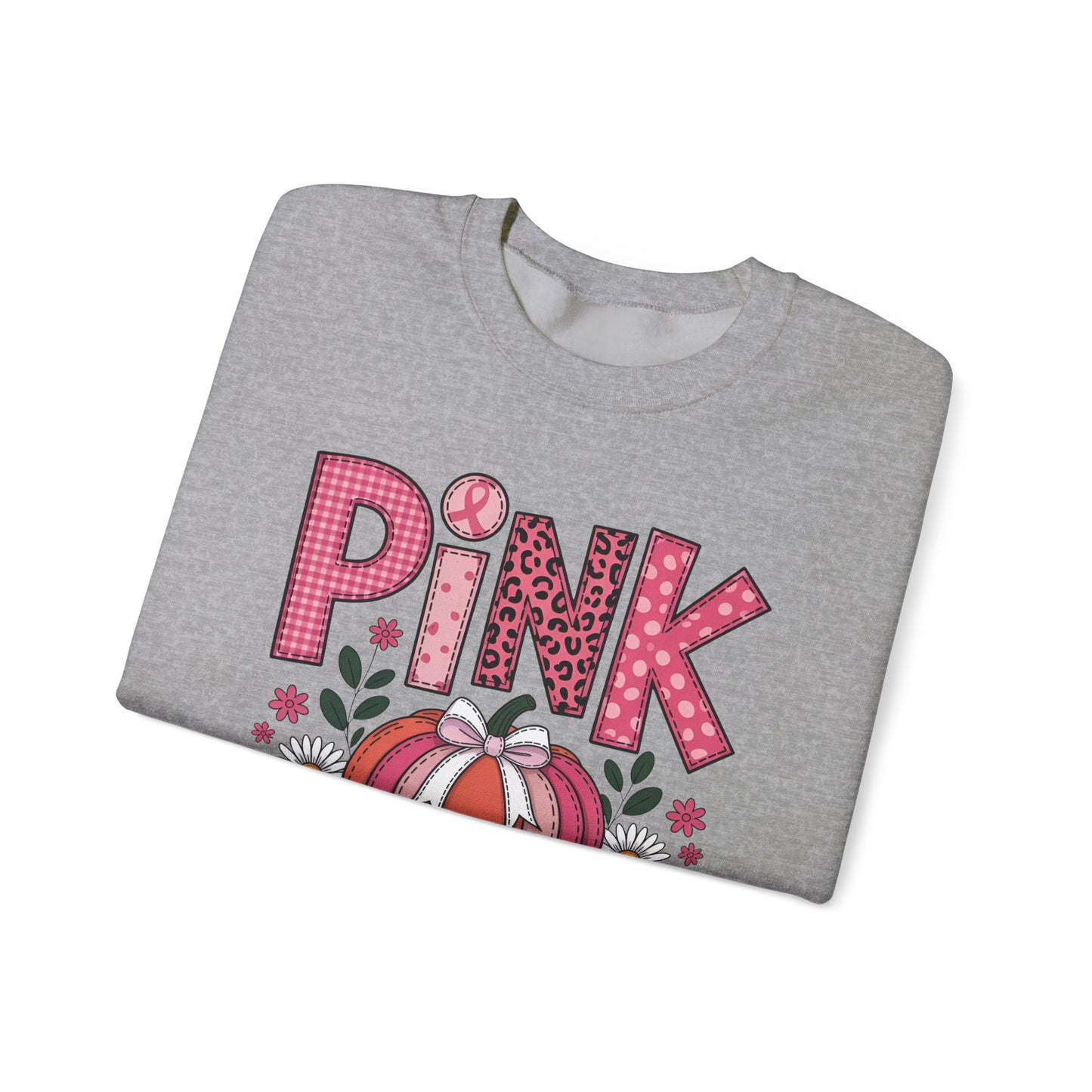 🎃🎀 Pink Out Pumpkin Sweatshirt – Fall Breast Cancer Awareness