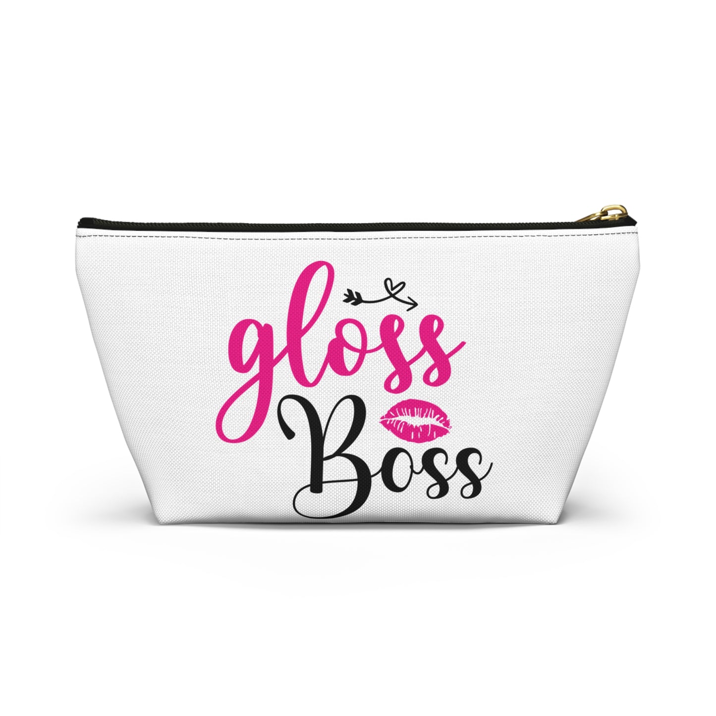 Accessory Pouch – "Gloss Boss" Pink Makeup Bag