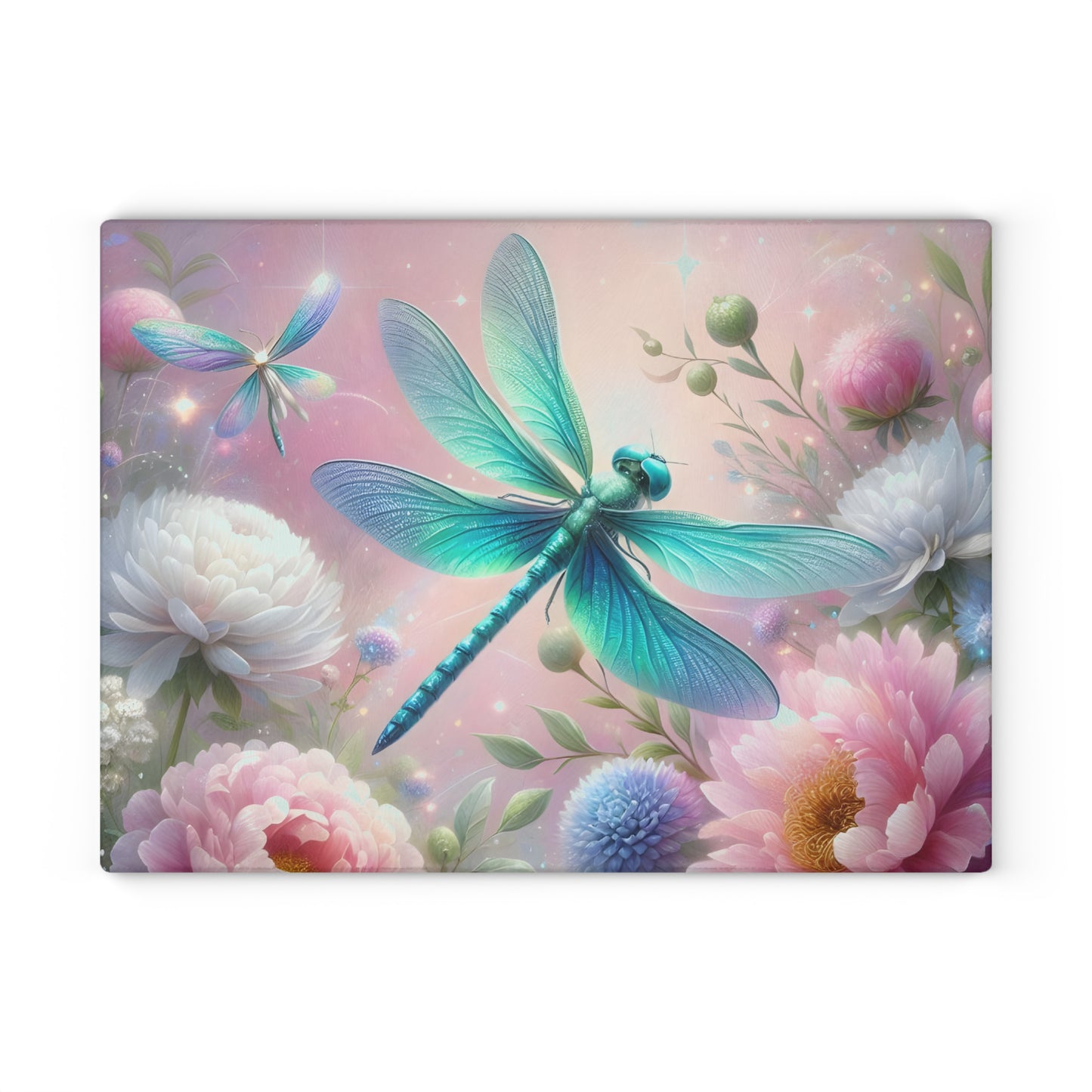 🦋 Dragonfly Garden Cutting Board – Whimsical Beauty for Your Kitchen 🌸