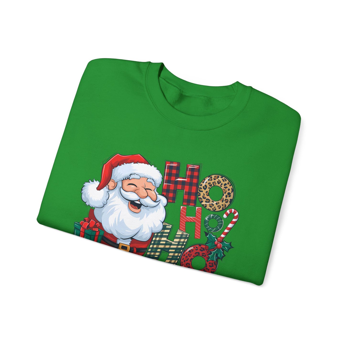 🎅✨ HO HO HO Santa Sweatshirt – Classic Holiday Cheer 🎄🎁