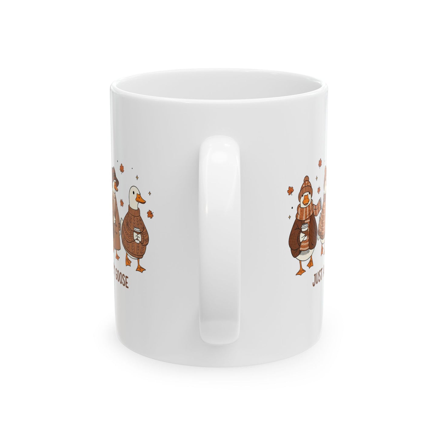 🪿🍂 Just a Cozy Goose Mug – Autumn Goose Coffee Cup ☕🧣