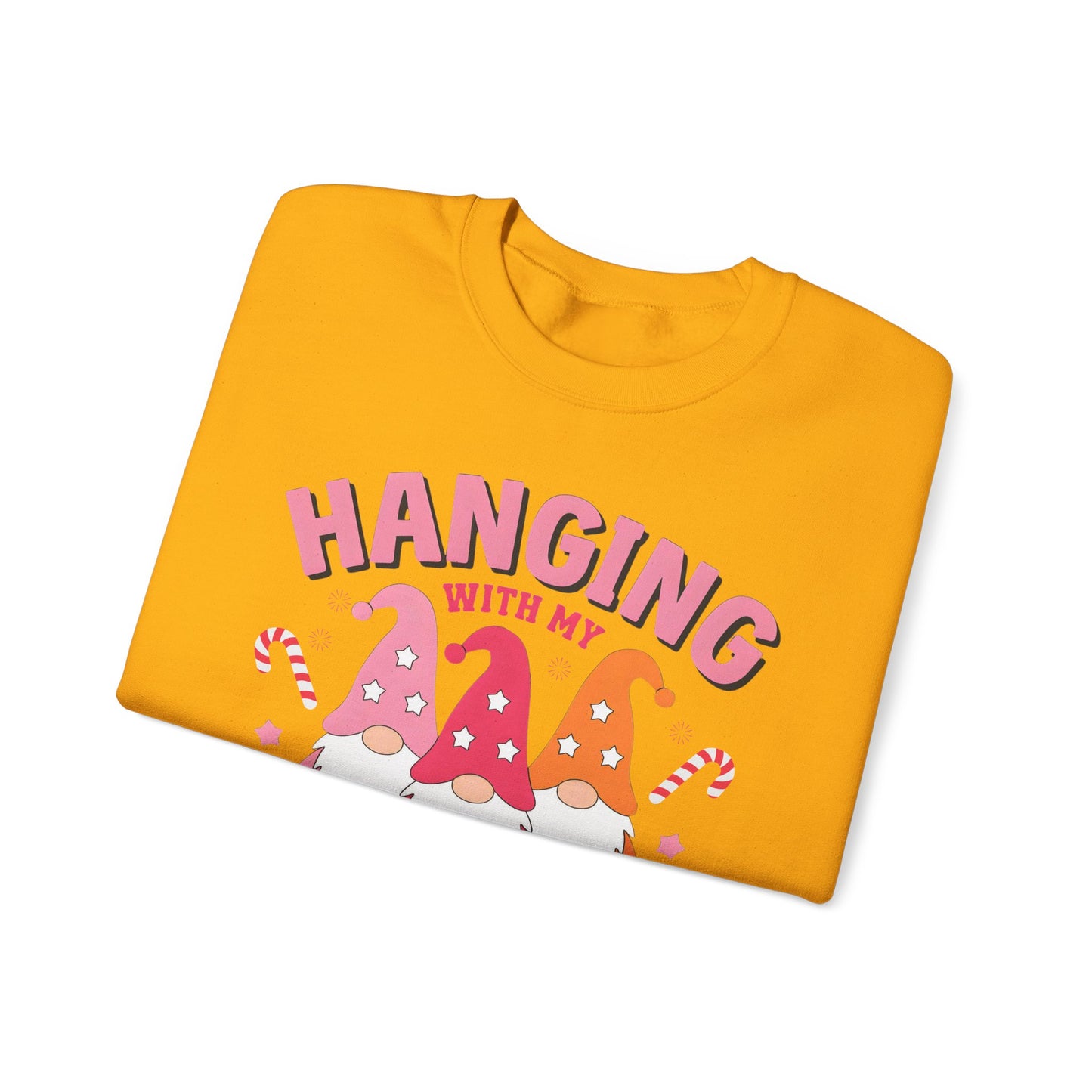 🎀 Hanging With My Gnomies Women’s Sweatshirt – Cute Holiday Matching Vibes