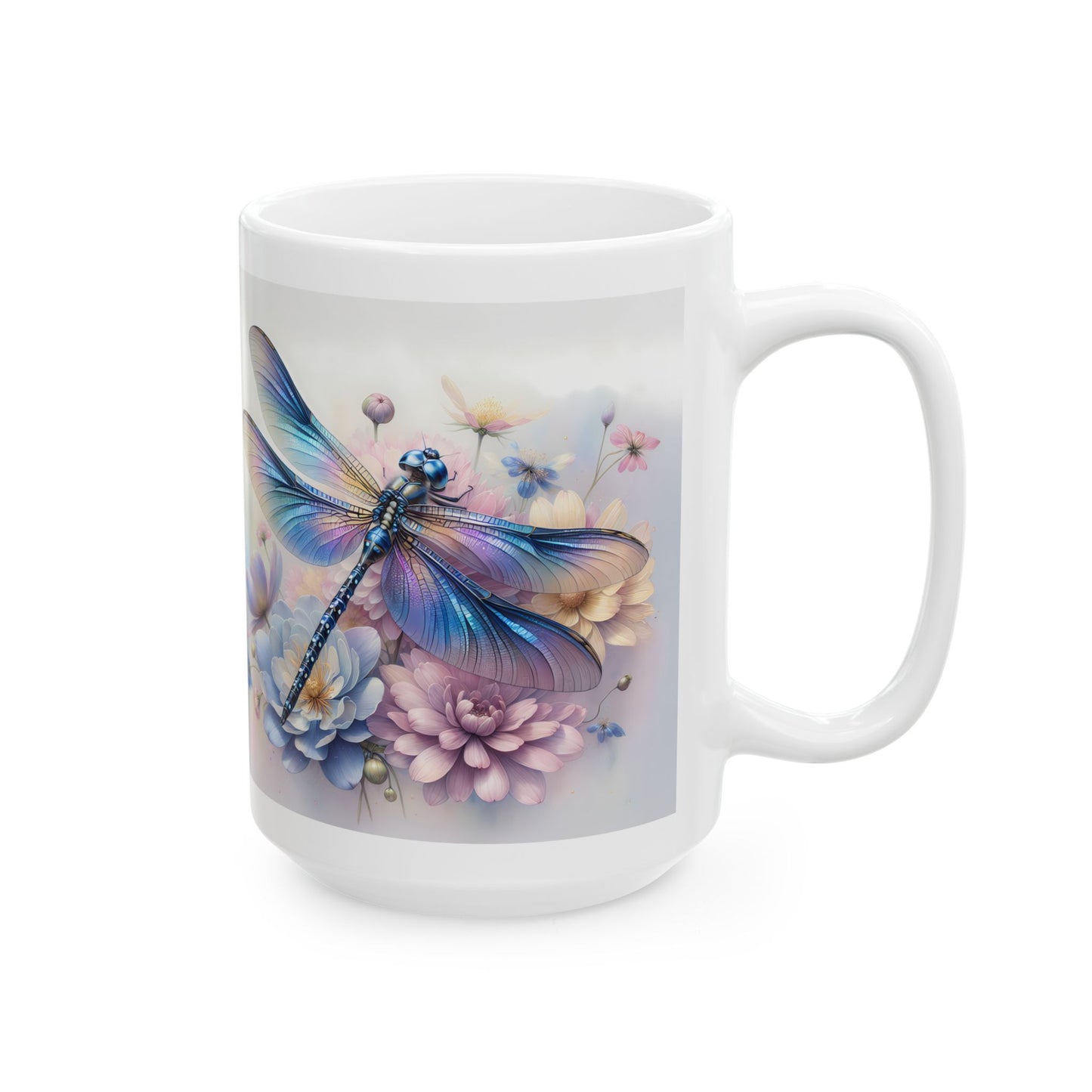 🧚‍♀️ Sueños de Libélula Pastel – Elegante envoltorio floral para taza de café ☕