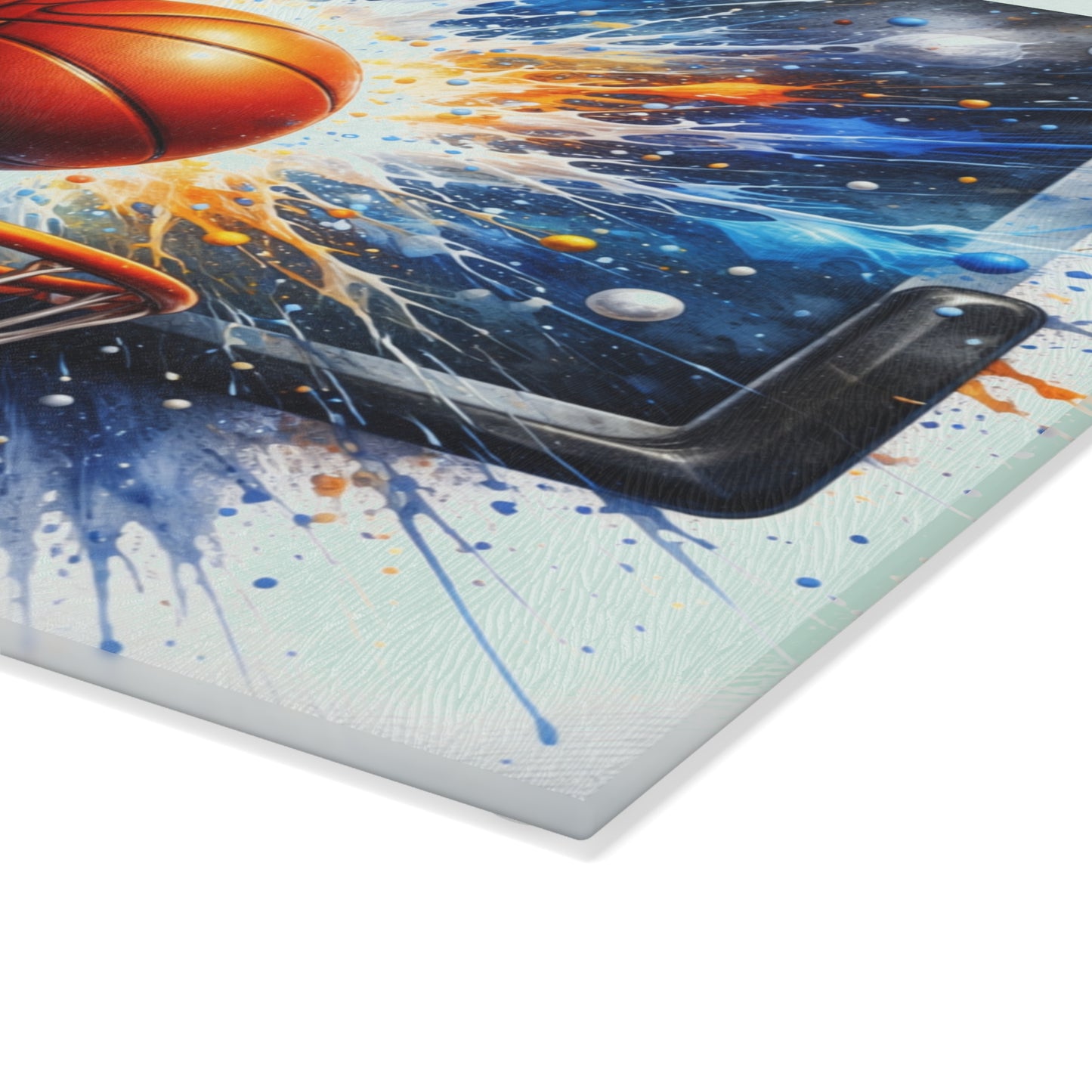 Basketball Splash Art Cutting Board – Slam Dunk Style for Your Kitchen