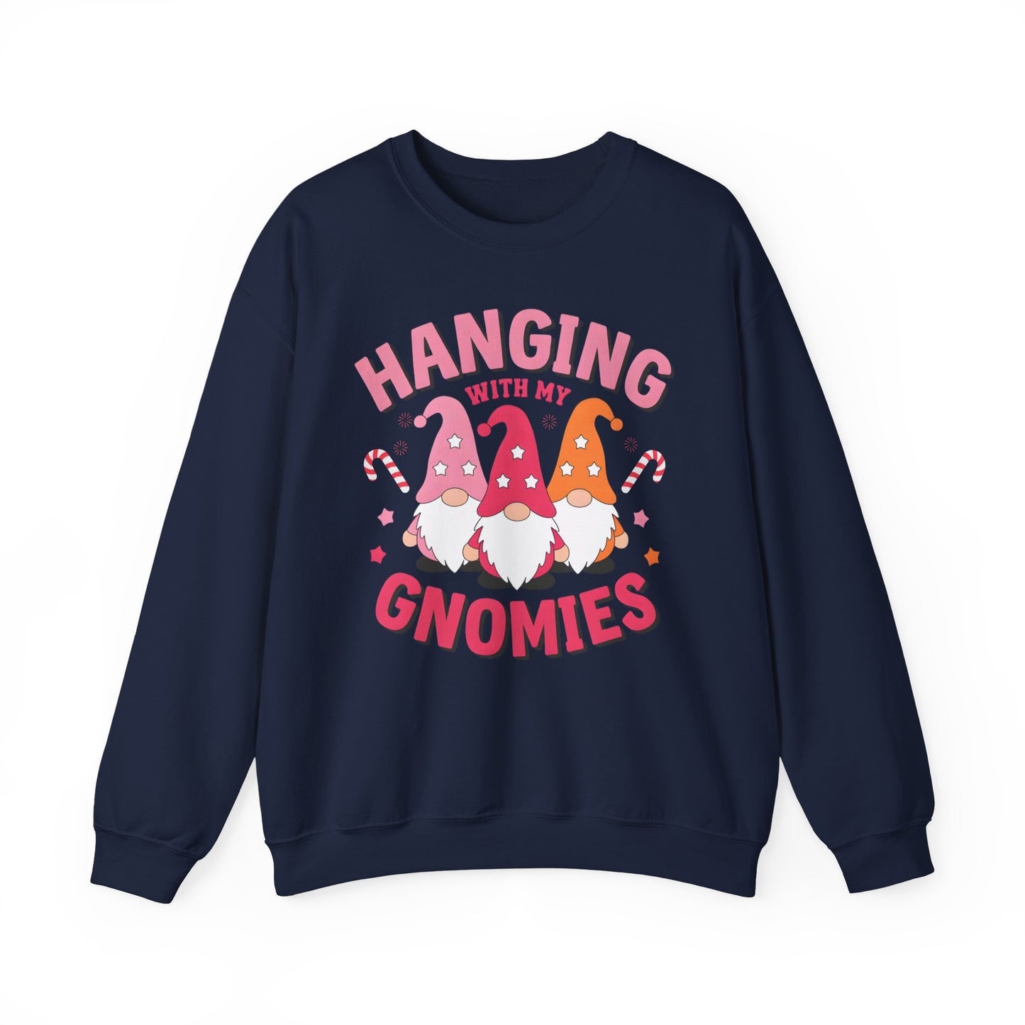 🎀 Hanging With My Gnomies Women’s Sweatshirt – Cute Holiday Matching Vibes