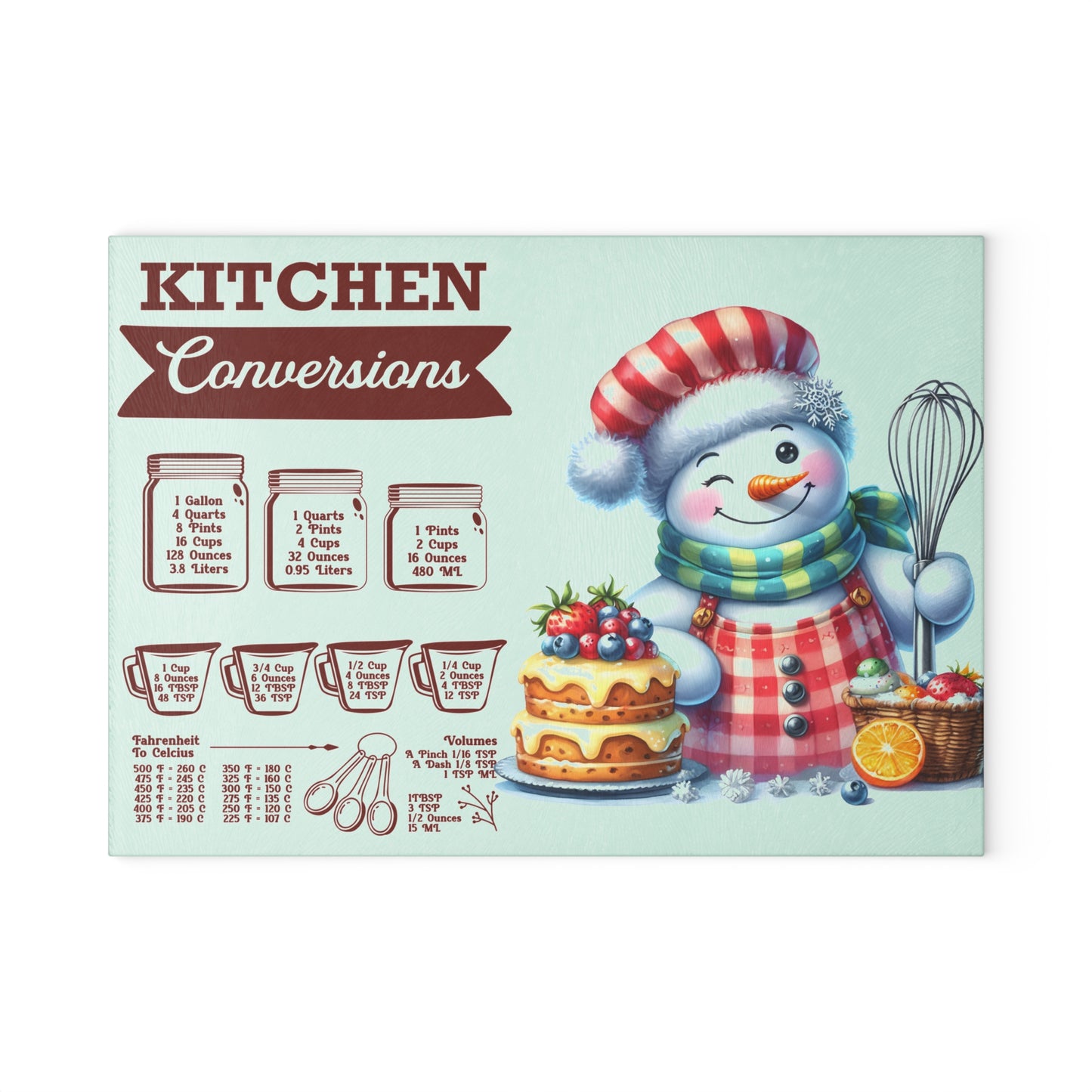 Tabla de cortar con diseño de muñeco de nieve para la cocina: un encanto festivo y escarchado para los reposteros navideños