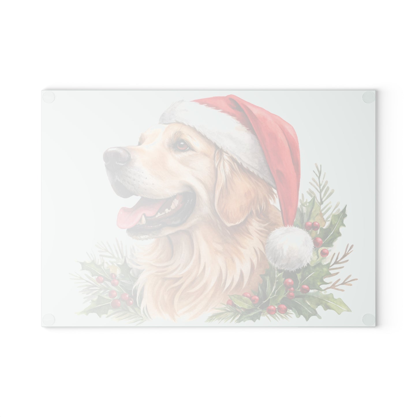 🐾🎅 Golden Retriever Christmas Cutting Board – Festive Holiday Cheer for Dog Lovers 🎄🐶