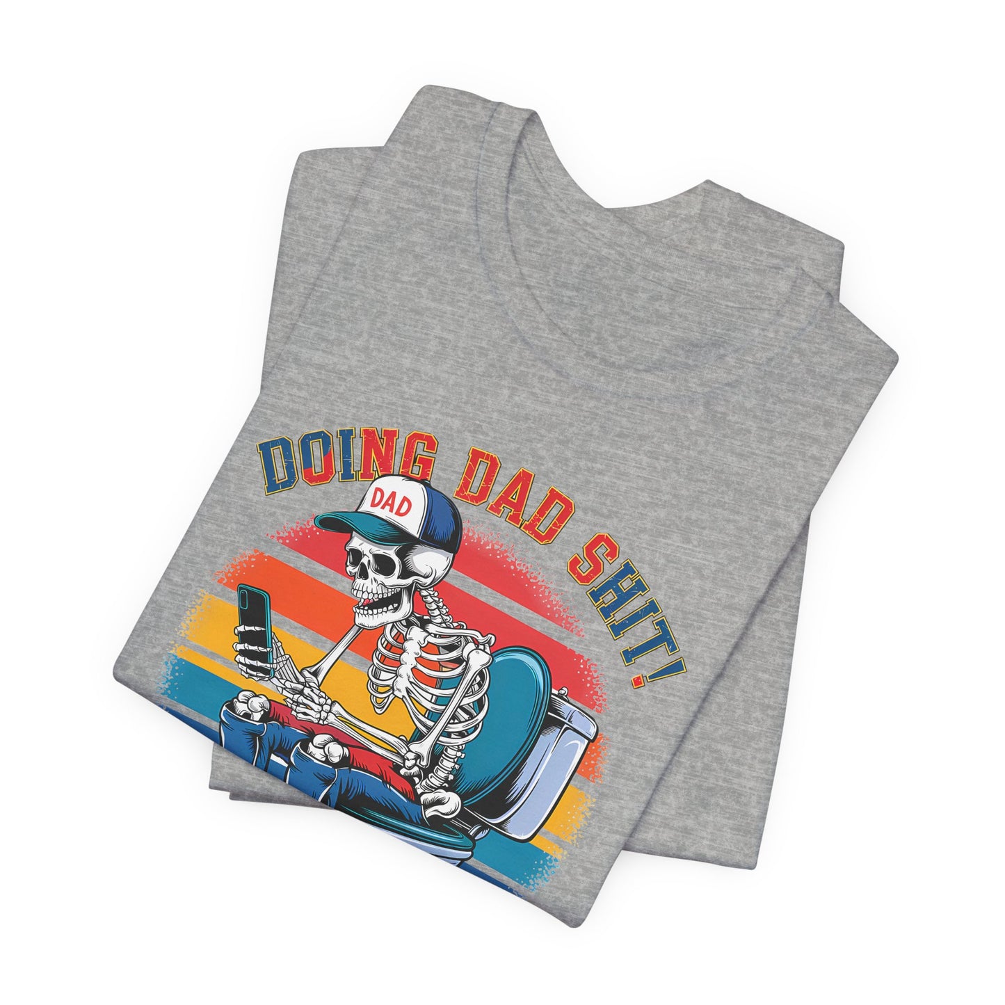 🧻 HACIENDO CABRAS DE PAPÁ | Camiseta gráfica divertida con esqueleto en el inodoro