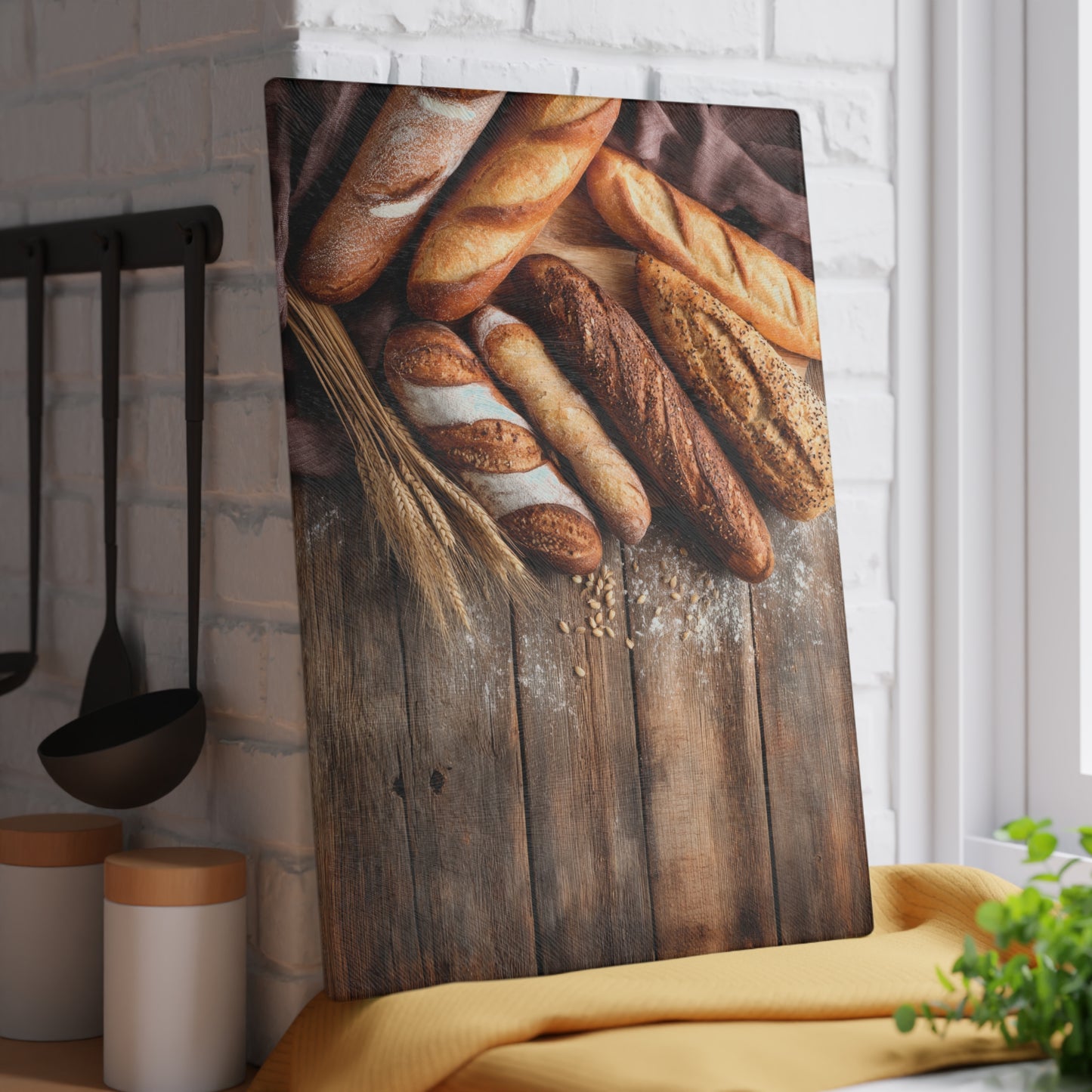 🥖✨ Rustic Baguette Bread Cutting Board – Artisan Charm for Your Kitchen 🍞