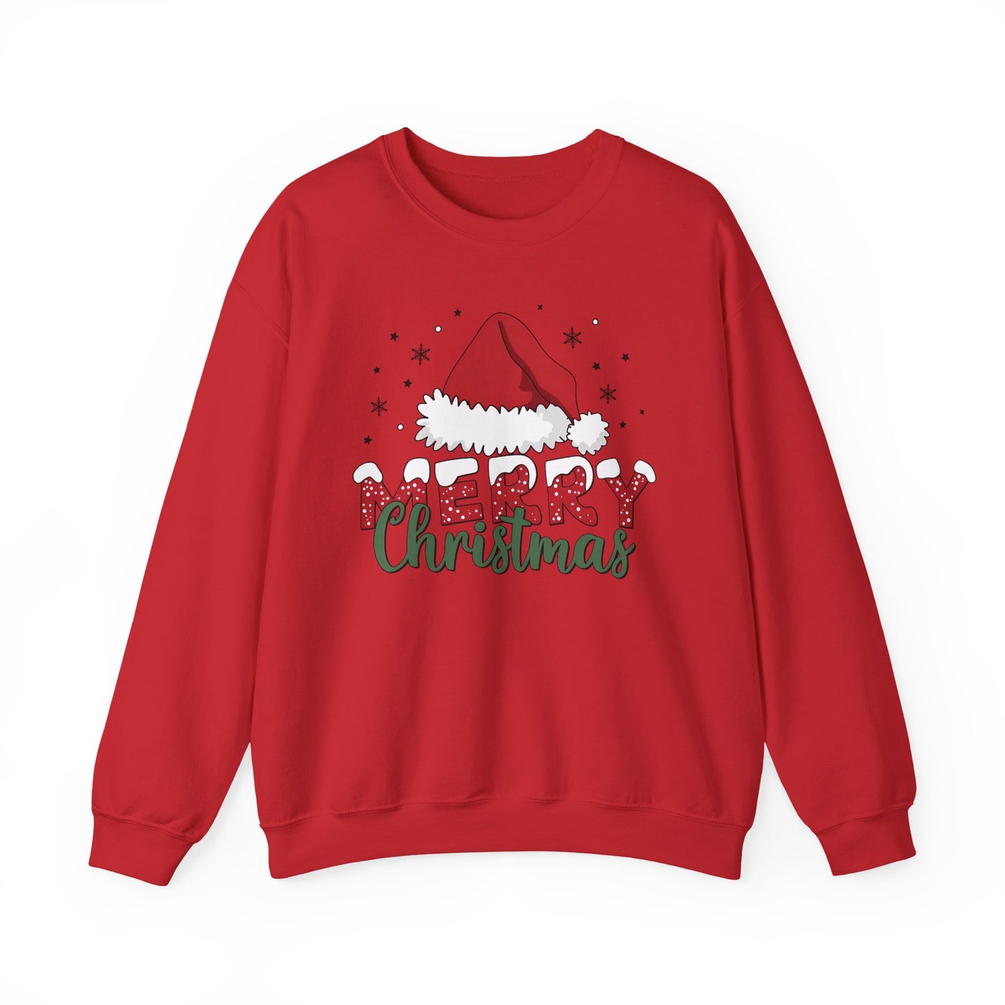 🎅✨ Merry Christmas Santa Hat Sweatshirt – Classic Festive Holiday Style