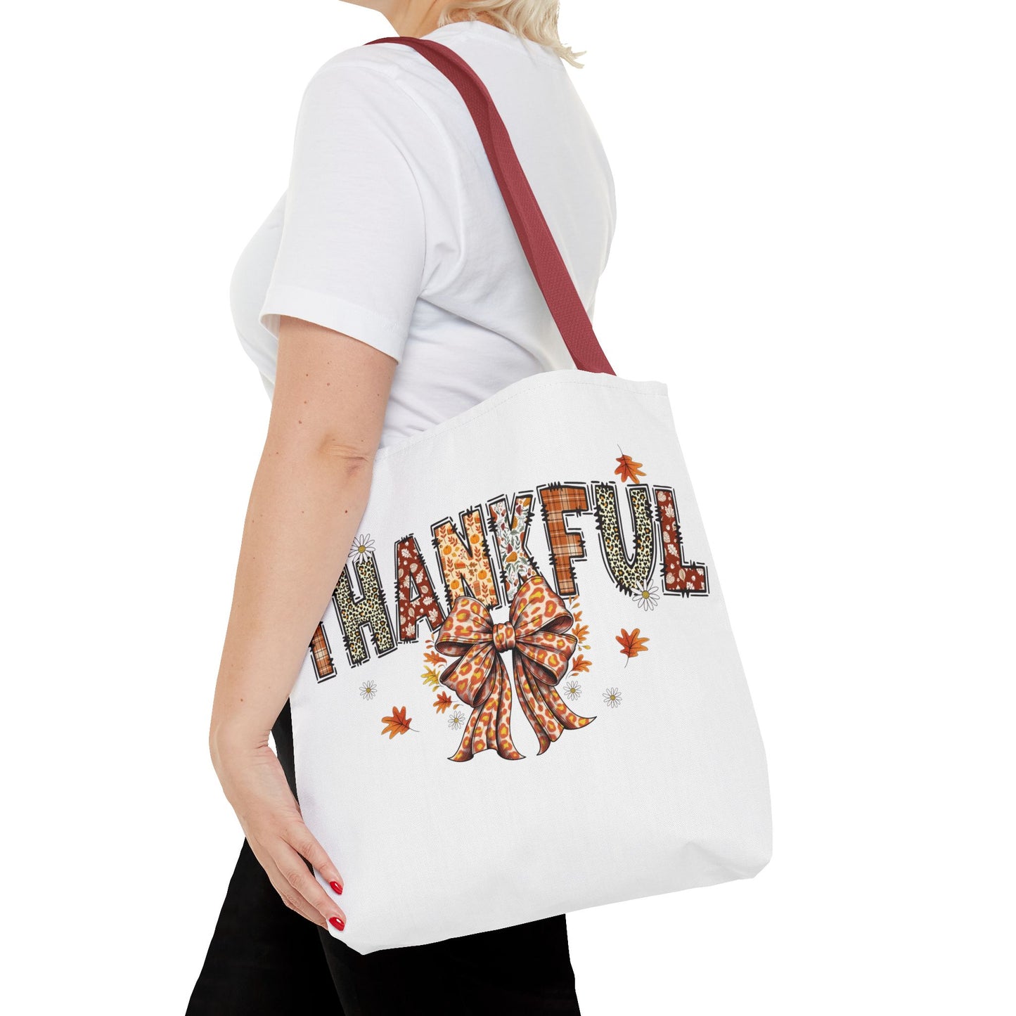 🧡 Thankful Tote Bag – Leopard Prints & Autumn Vibes in One Cozy Carryall 🍁