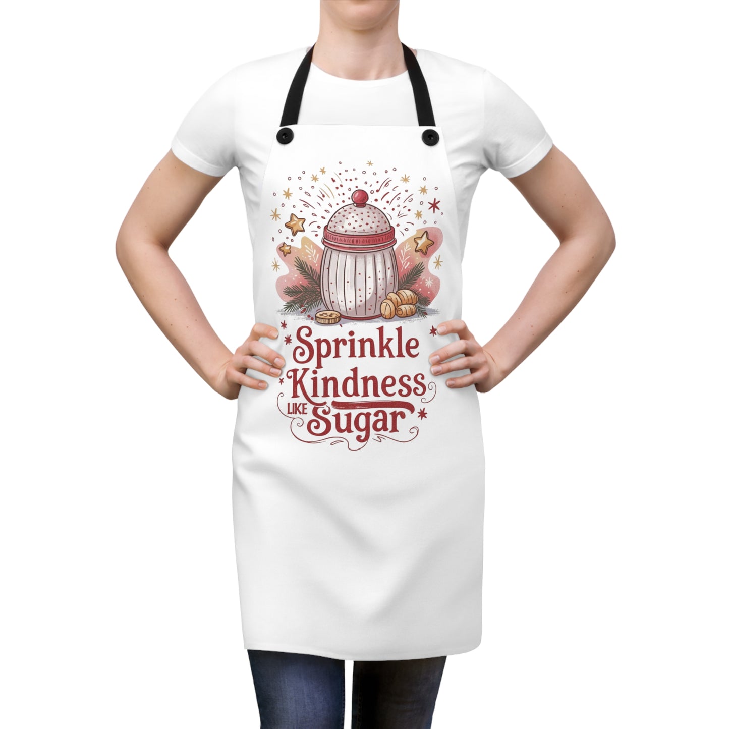 ✨🍬 “Sprinkle Kindness Like Sugar” Baking Apron – Sweet Vibes for Joyful Kitchens