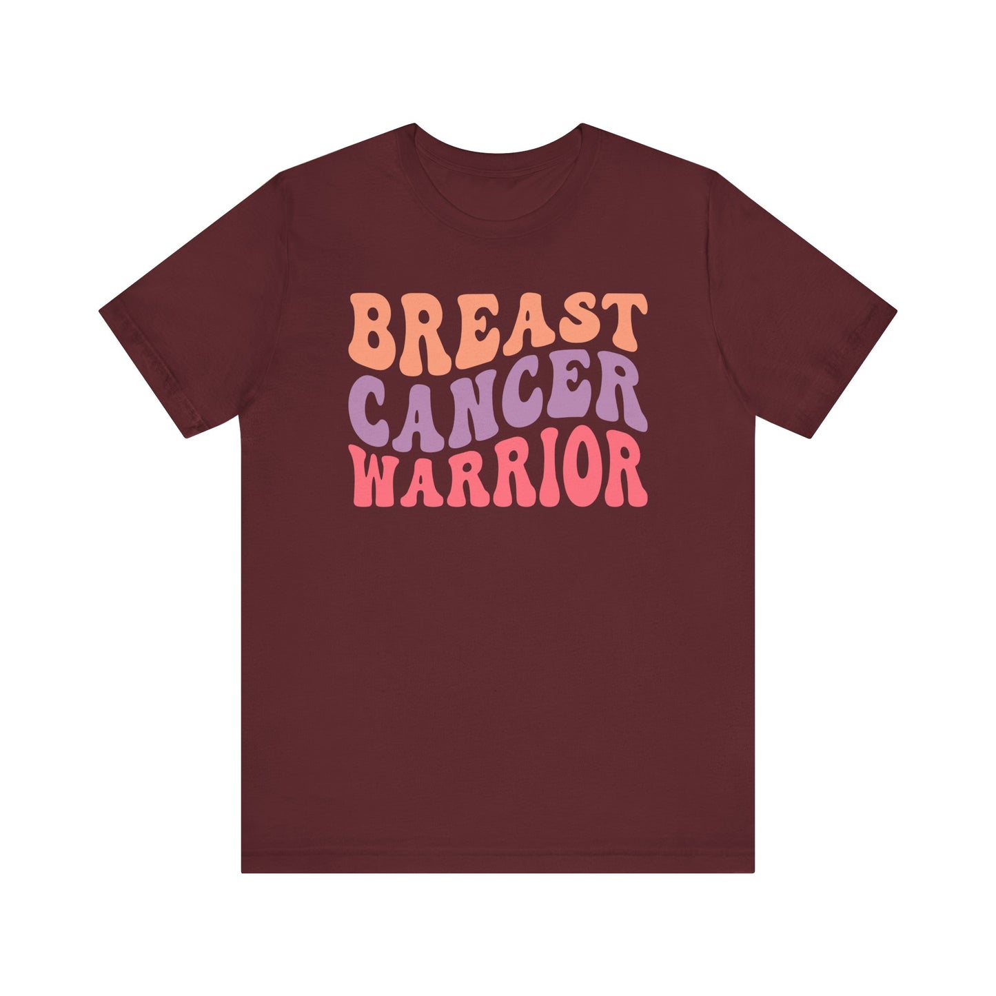 🎗️💪 Breast Cancer Warrior T-Shirt – Bold Retro Awareness Tee for Strength & Support 🌸