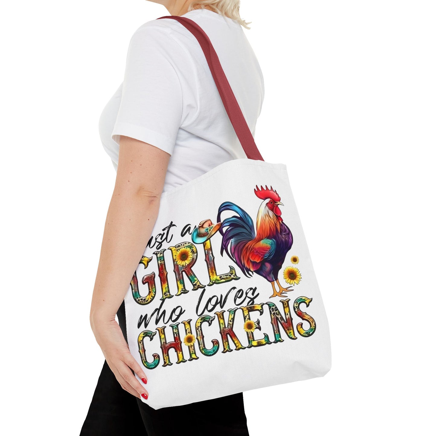 🐔 Solo una chica que ama las gallinas: Bolsa de tela estilo granja para amantes de las gallinas