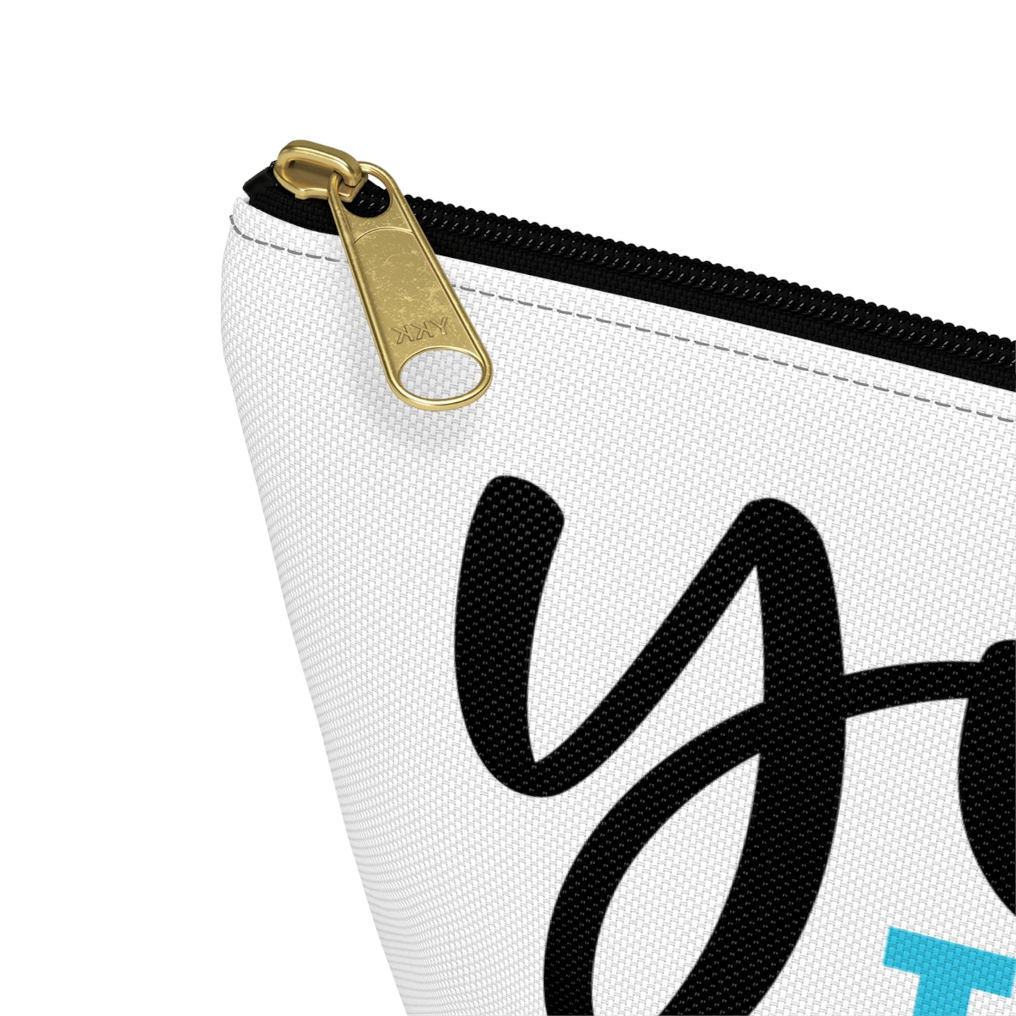 Accessory Pouch – "You Look Lovely Today" Blue Makeup Bag