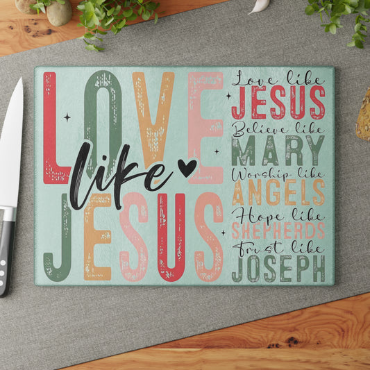 Tabla de cortar inspiradora, tabla de cortar de vidrio templado, tabla de charcutería, tabla de cortar, regalo de inauguración de la casa, tabla de cortar personalizada, Biblia