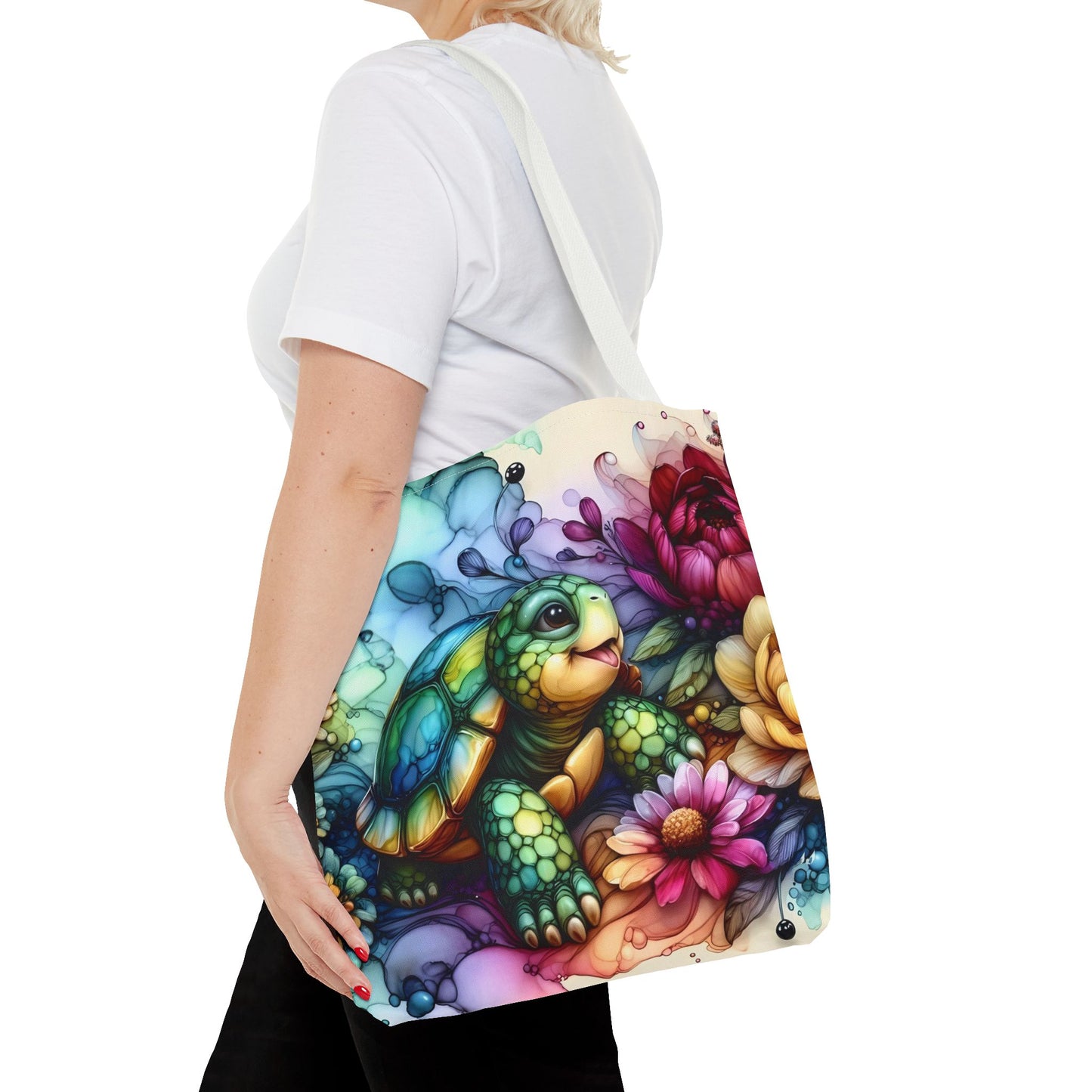 Bolsa de mano - Diseño de tortugas coloridas