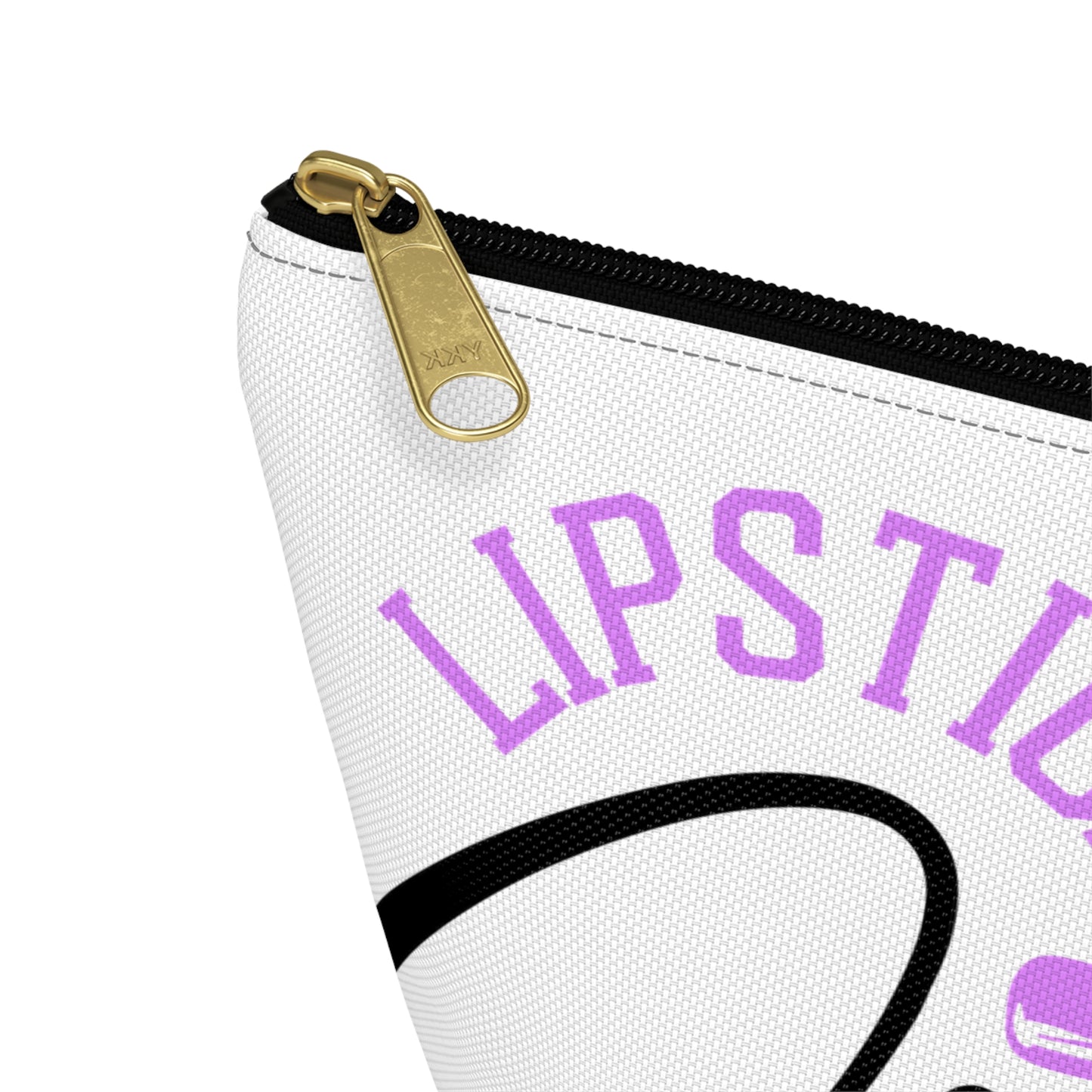 Accessory Pouch – "Lipstick Junkie" Purple Makeup Bag