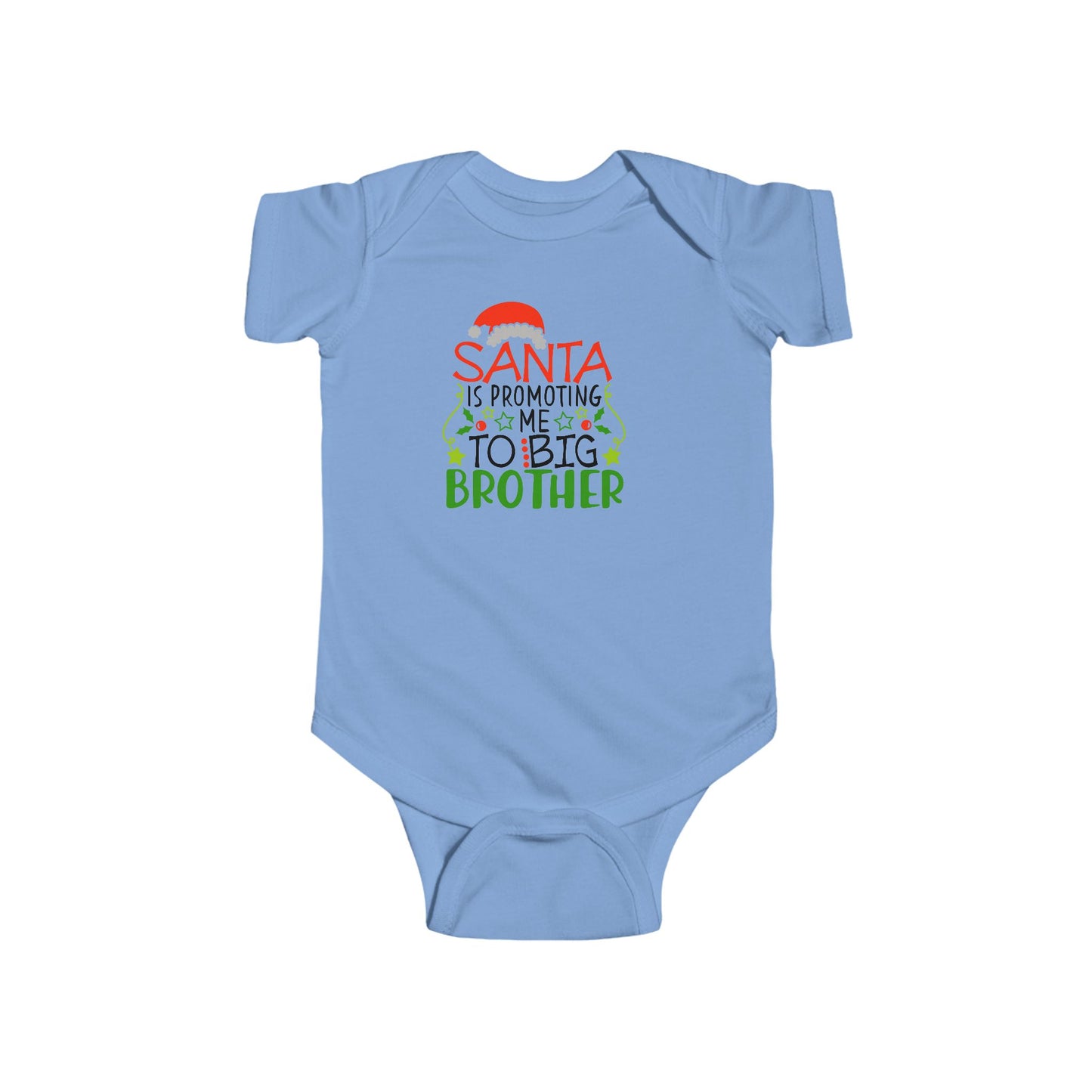 🎅 Santa Brother Baby Onesie – Festive Sibling Bodysuit for Holiday Photos